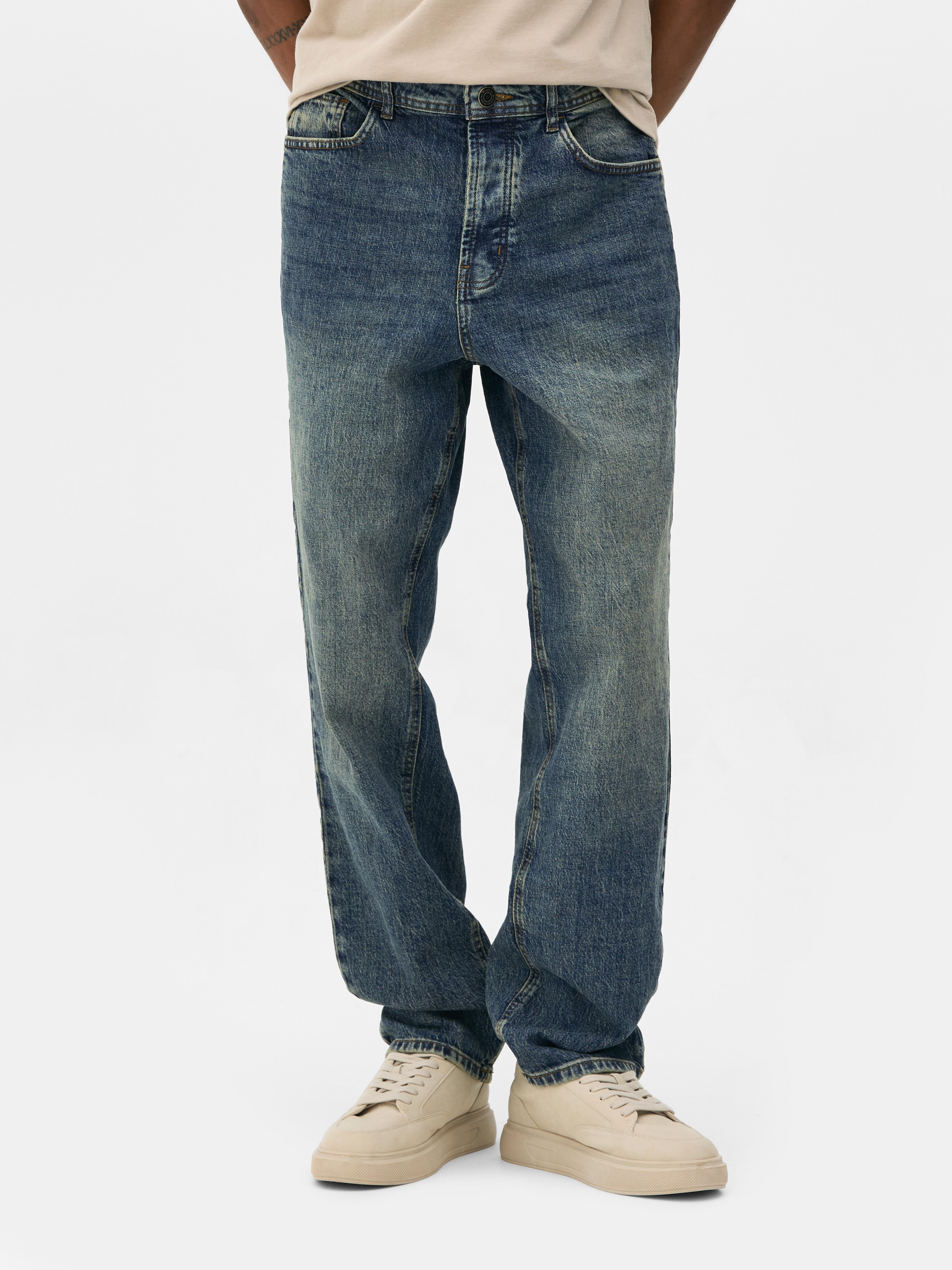 Mid-Rise Straight Leg Jeans