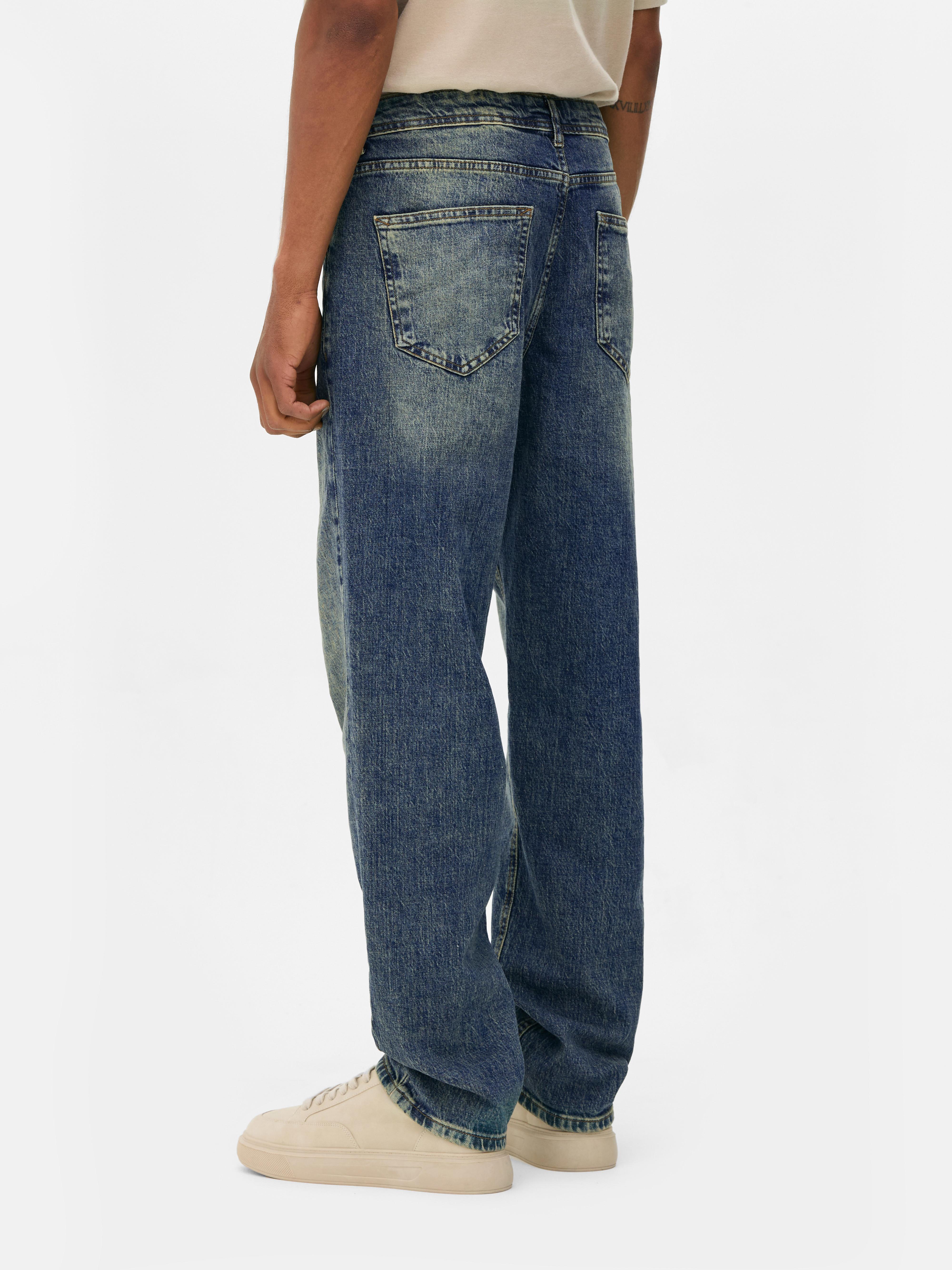 Mid-Rise Straight Leg Jeans