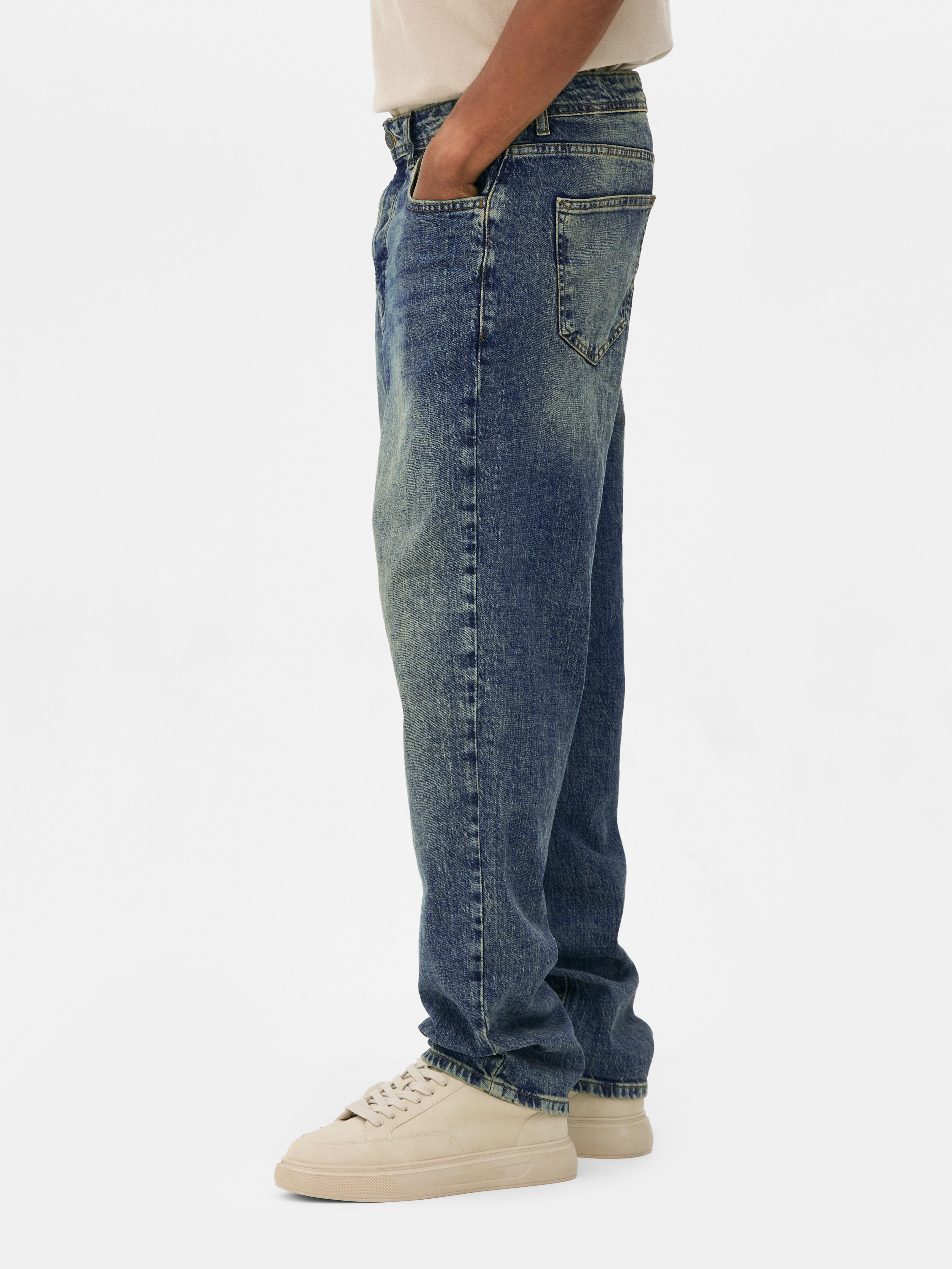 Mid-Rise Straight Leg Jeans