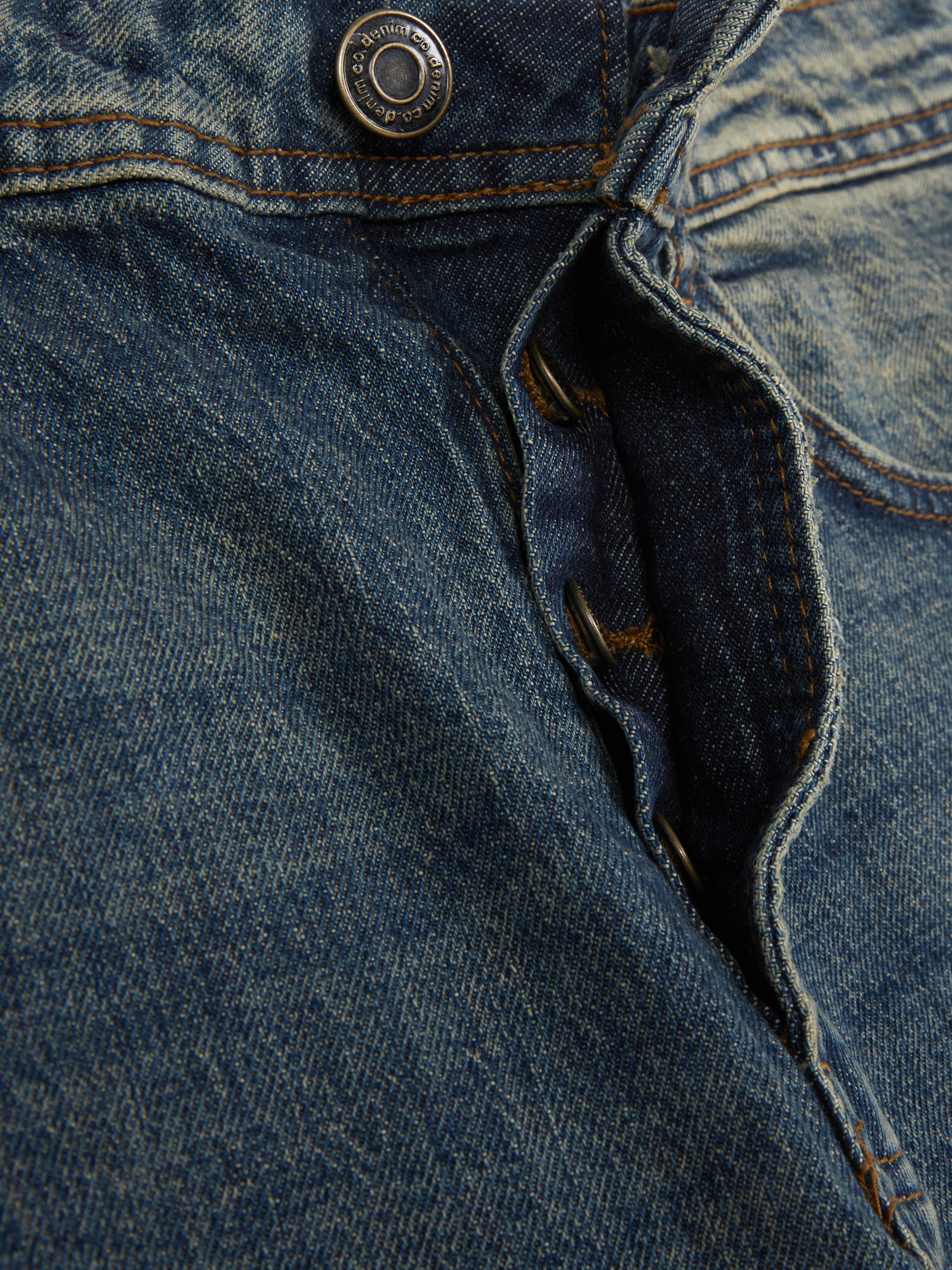 Mid-Rise Straight Leg Jeans
