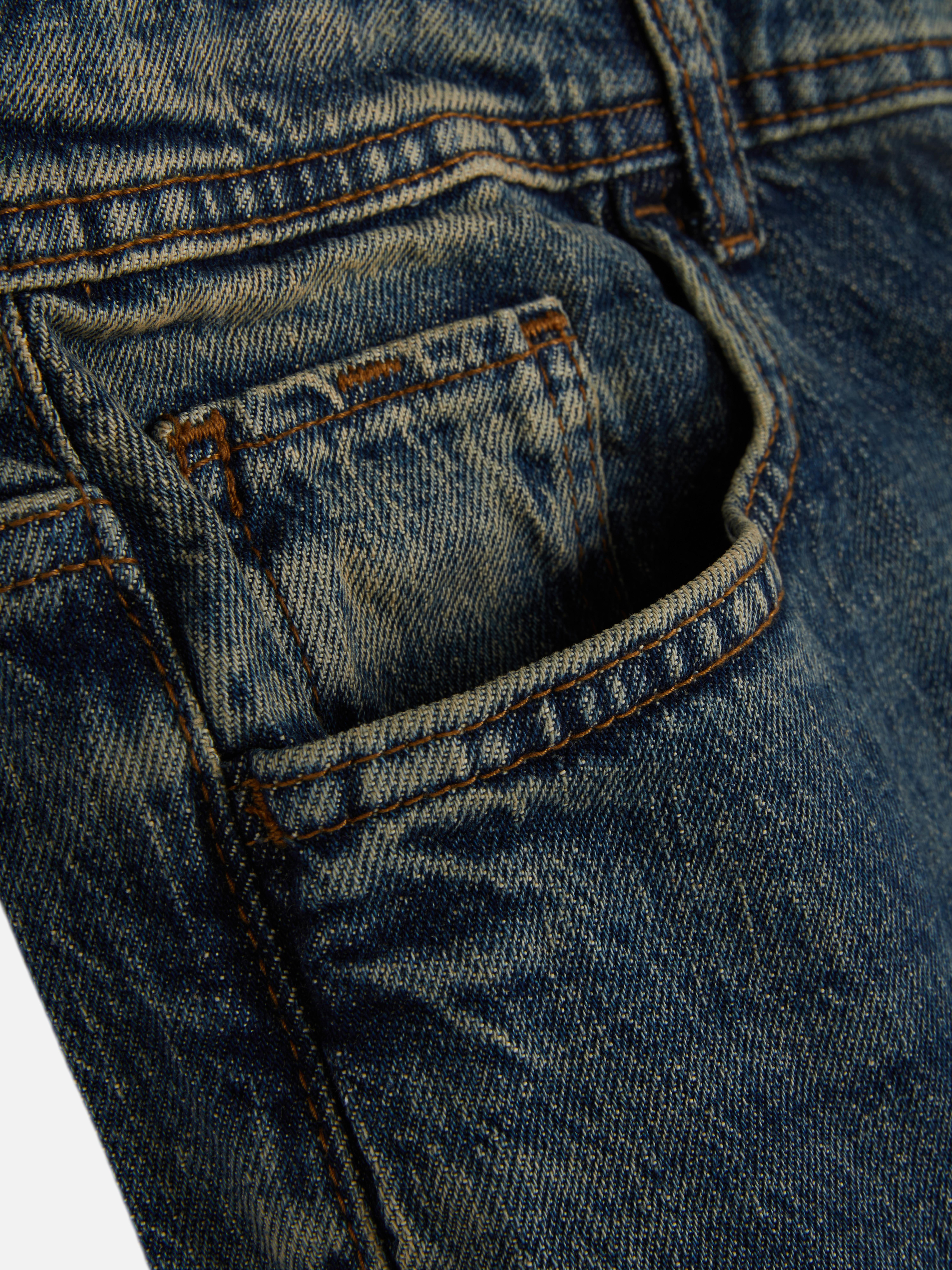 Mid-Rise Straight Leg Jeans