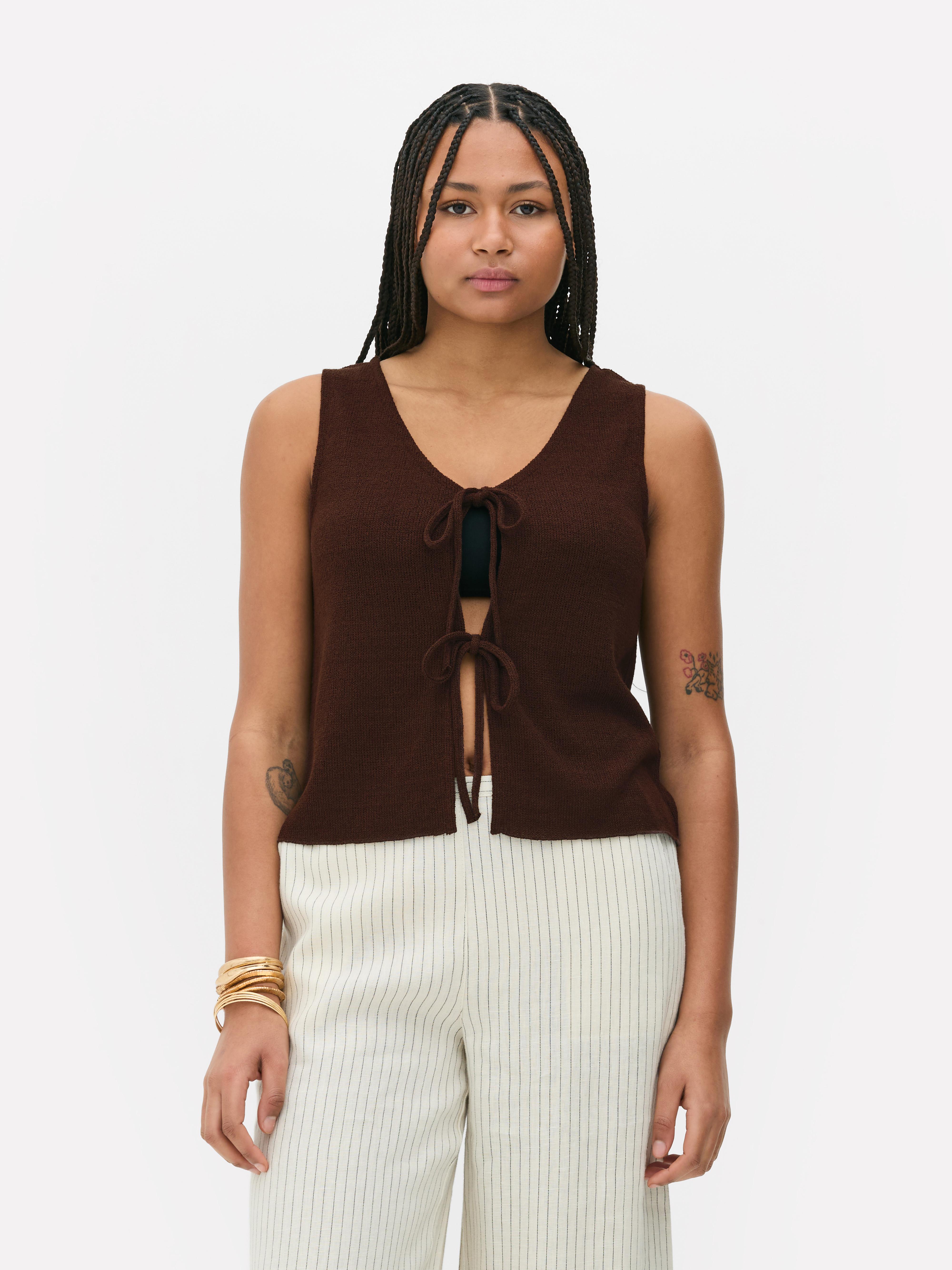 Tie Front Waistcoat