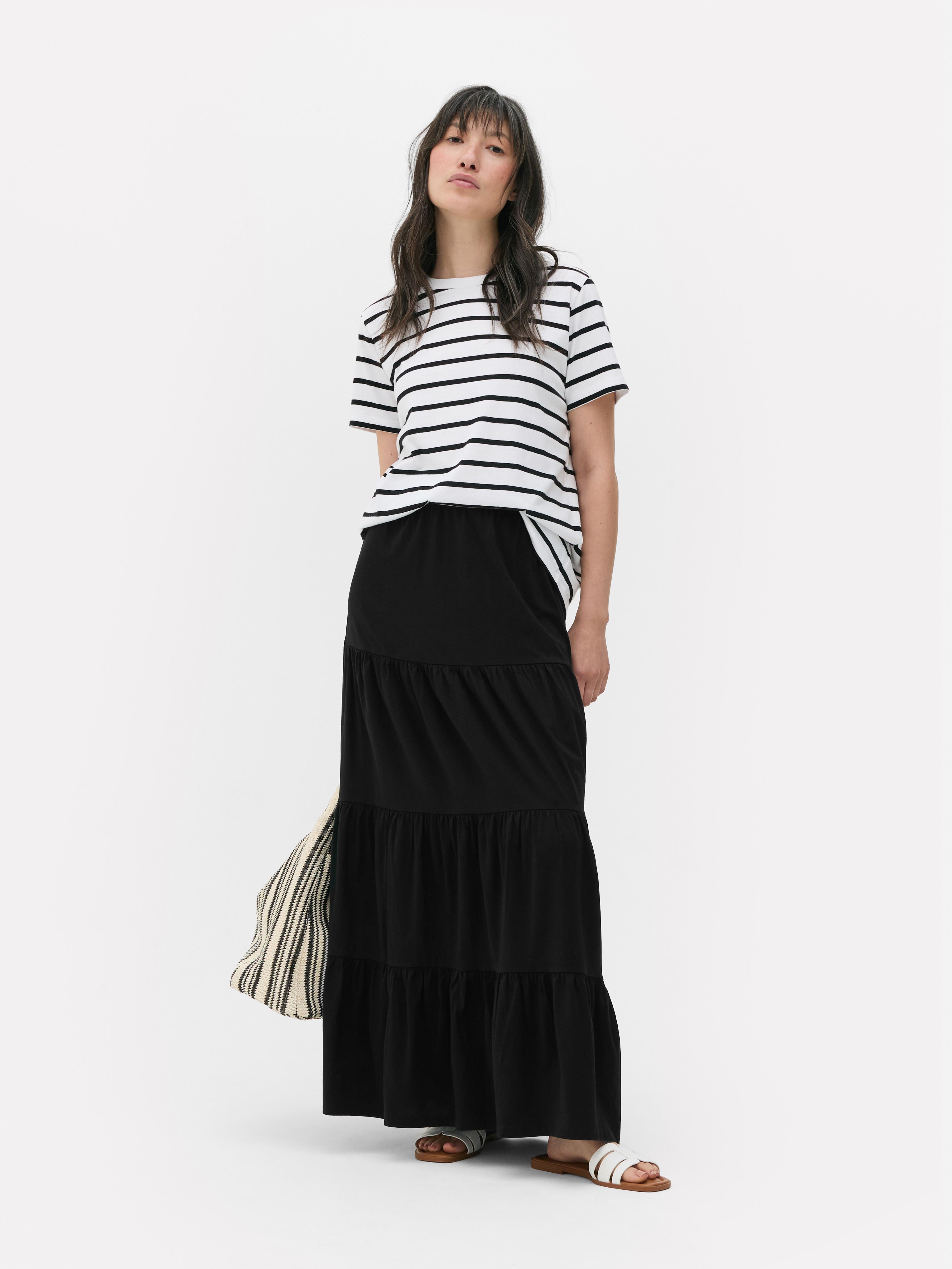 Tiered Maxi Skirt