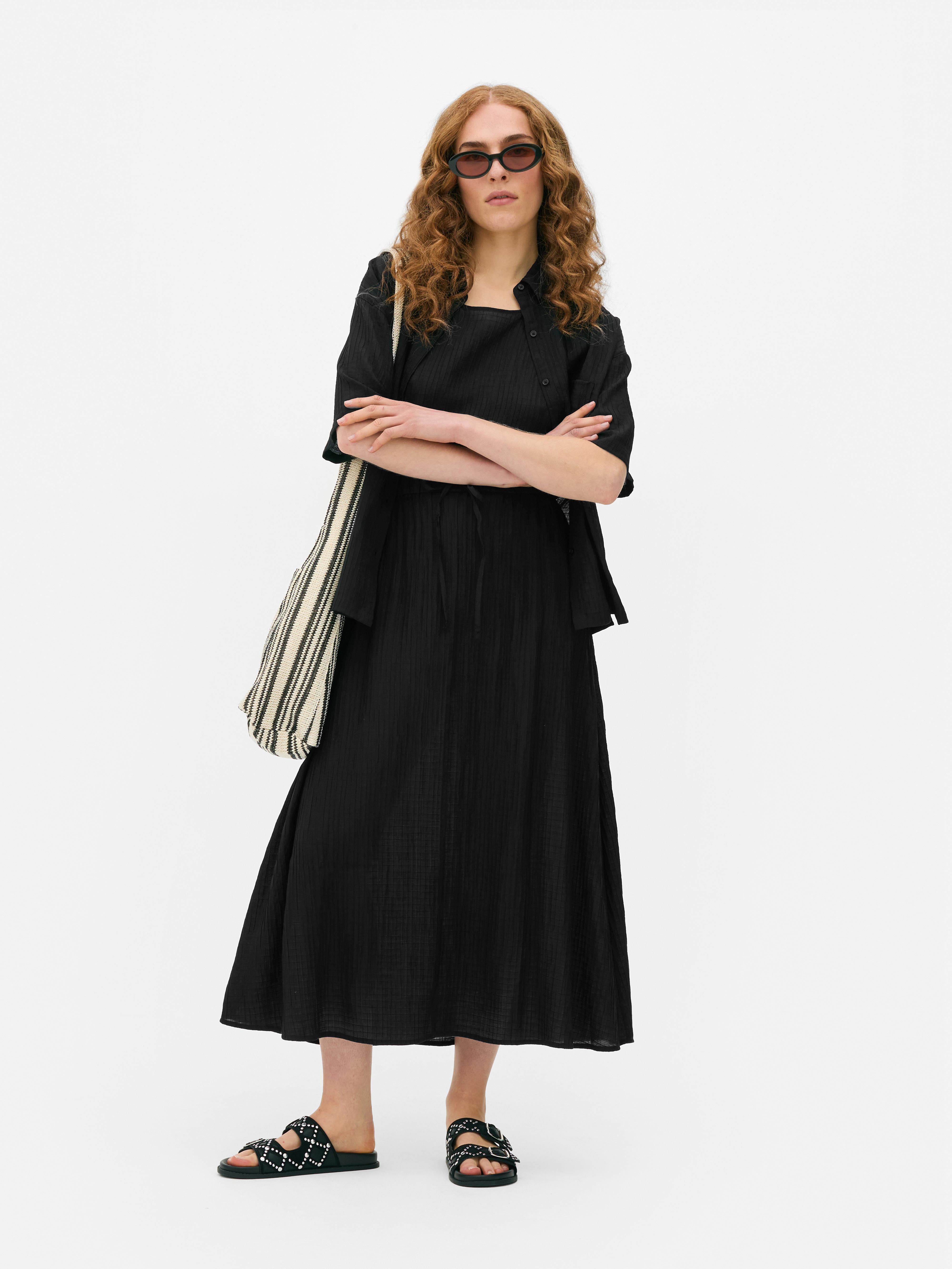 Co-ord Crinkle Midi Skirt