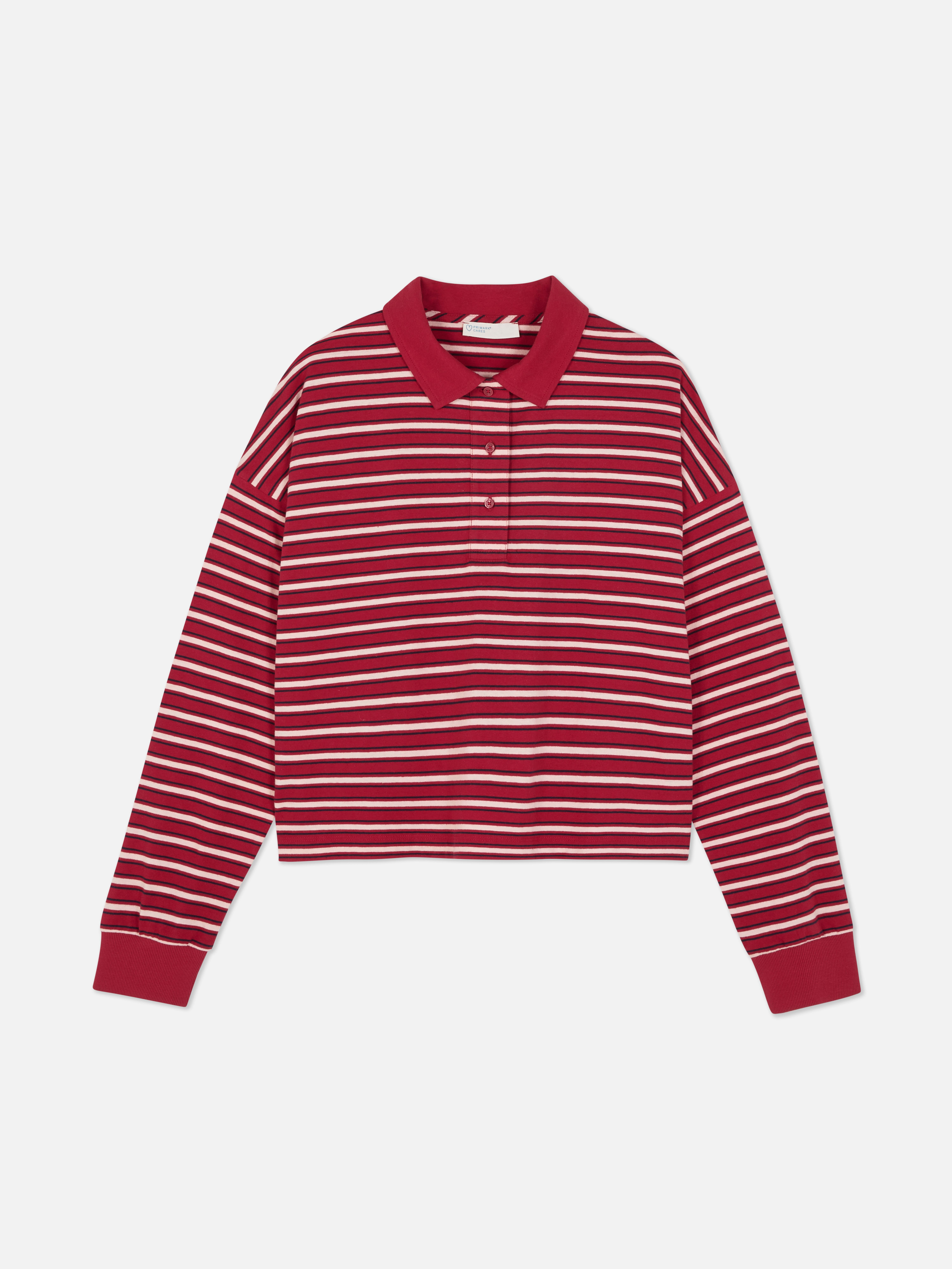 Striped Long Sleeve Rugby Shirt