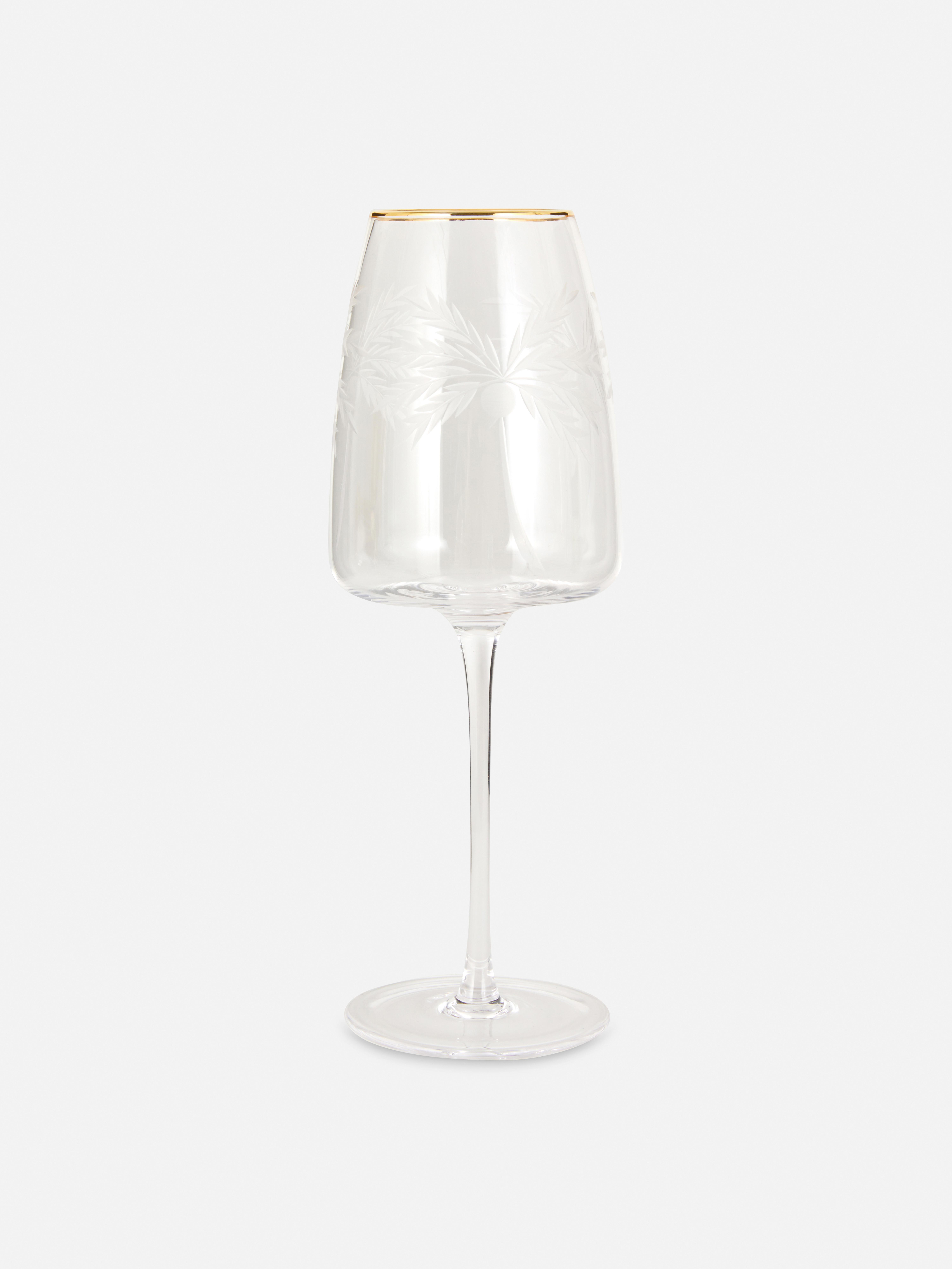The Edit Palm Tree Wine Glass