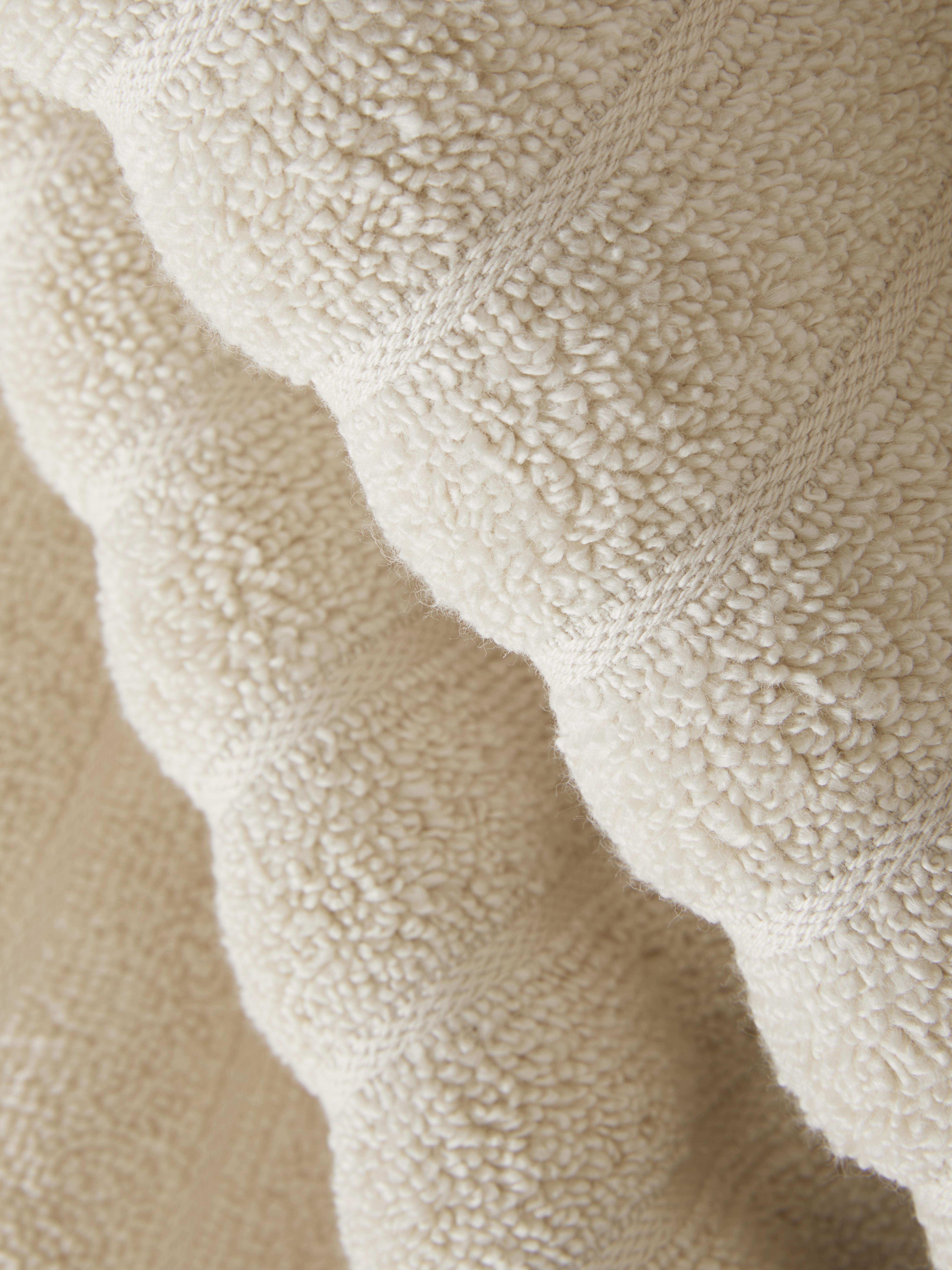 Serviette de bain côtelée