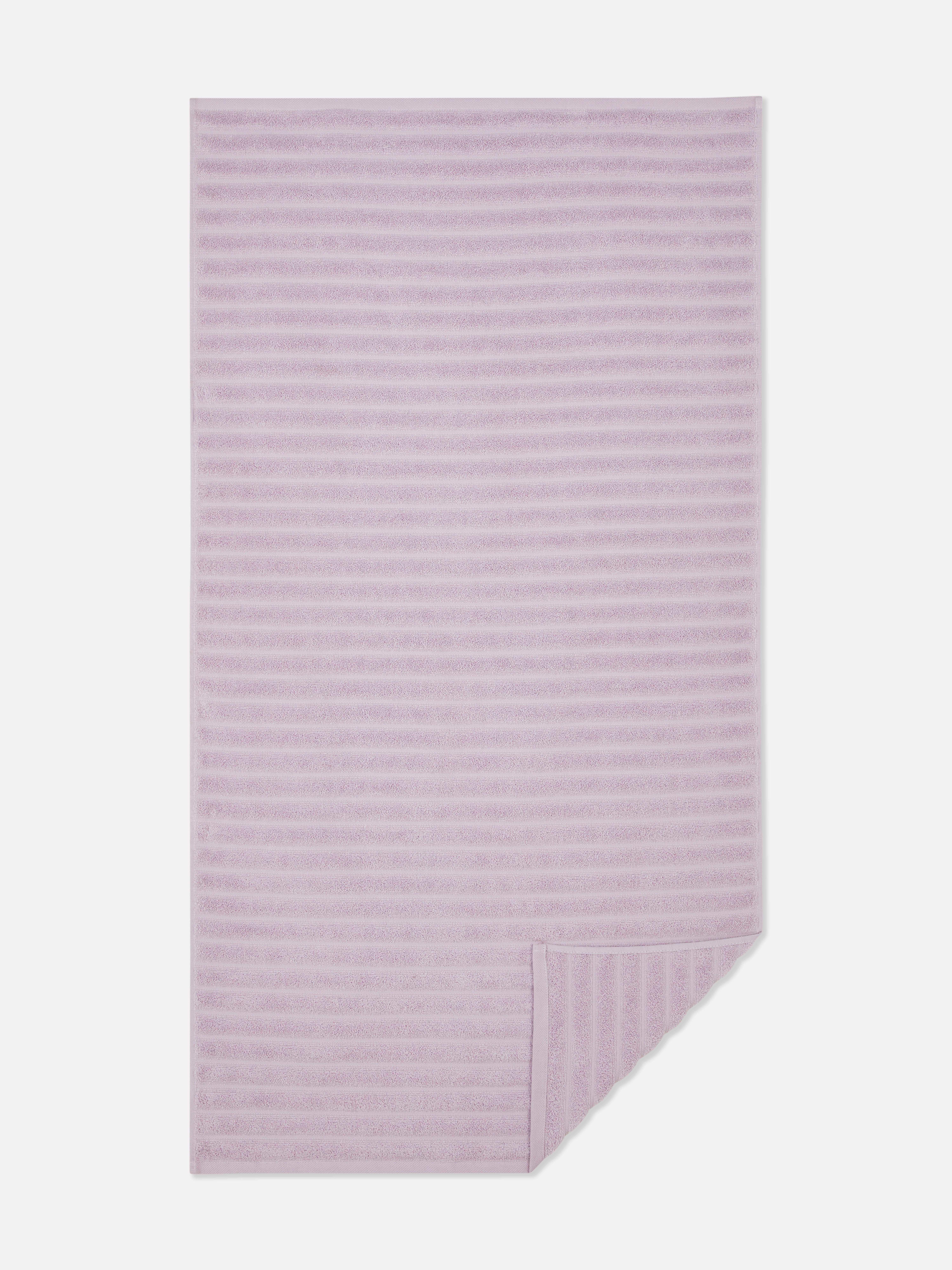 Badhanddoek van ribstof Lila