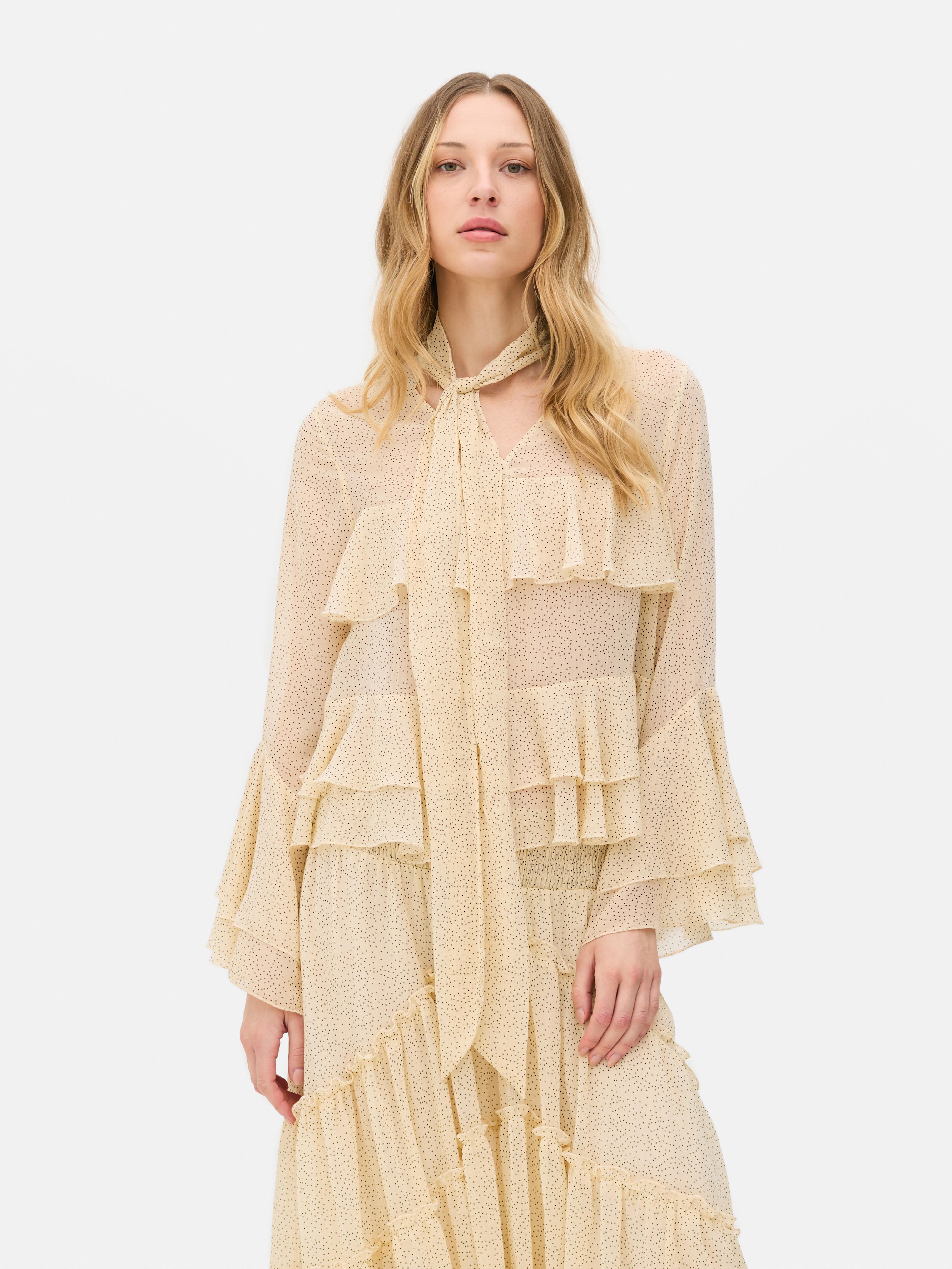 Rita Ora Tie Front Blouse
