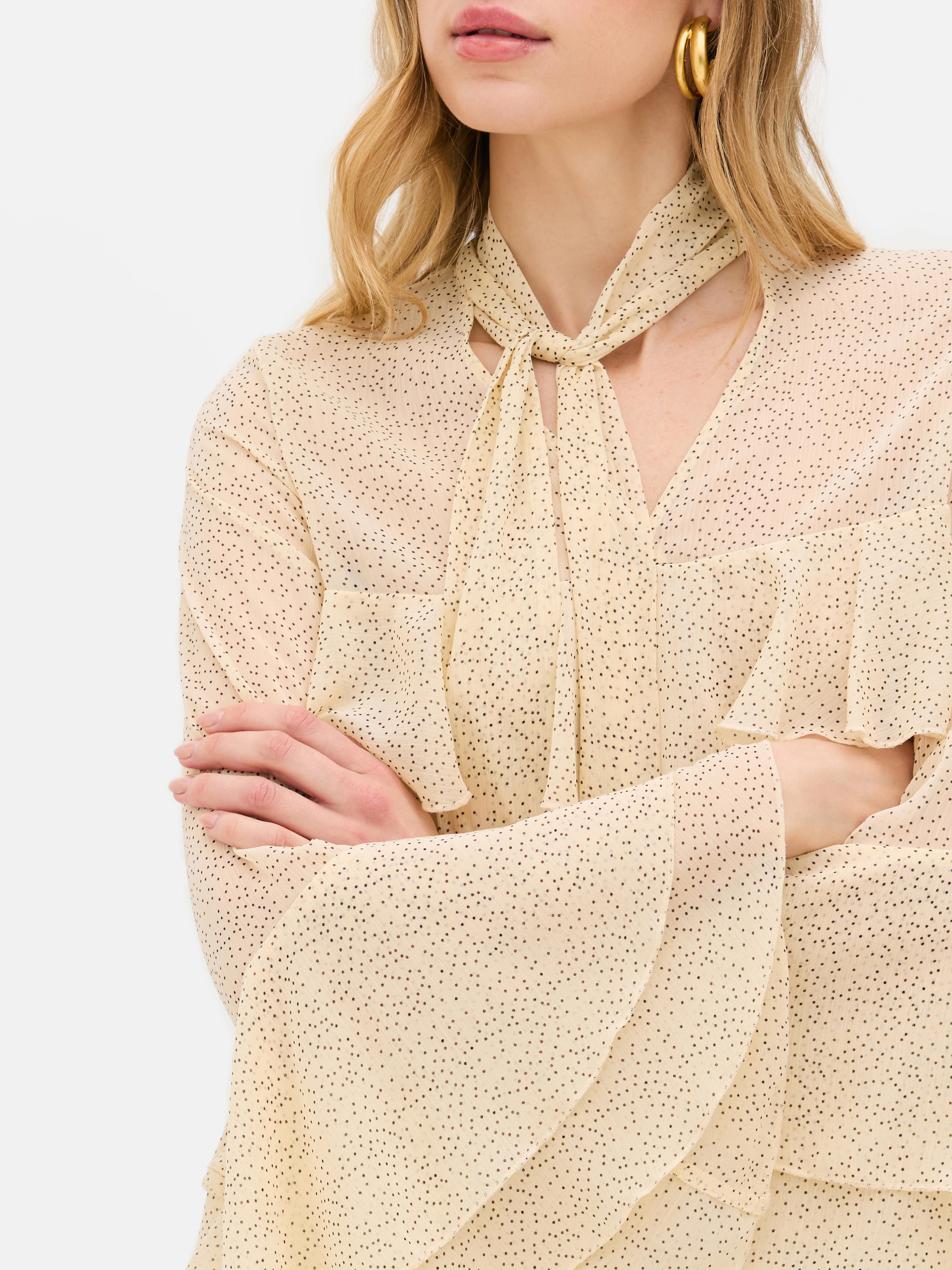Rita Ora Tie Front Blouse