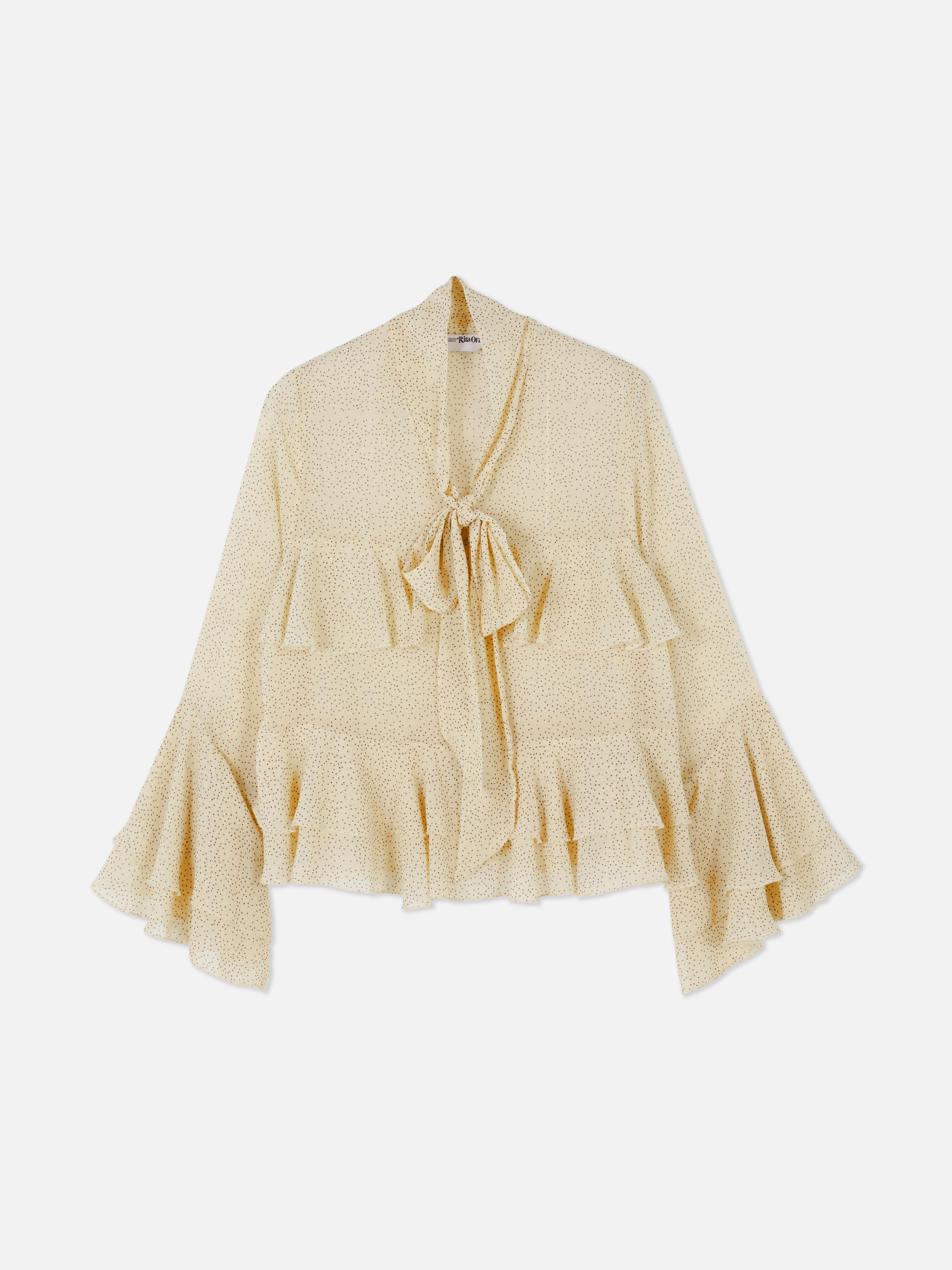 Rita Ora Tie Front Blouse