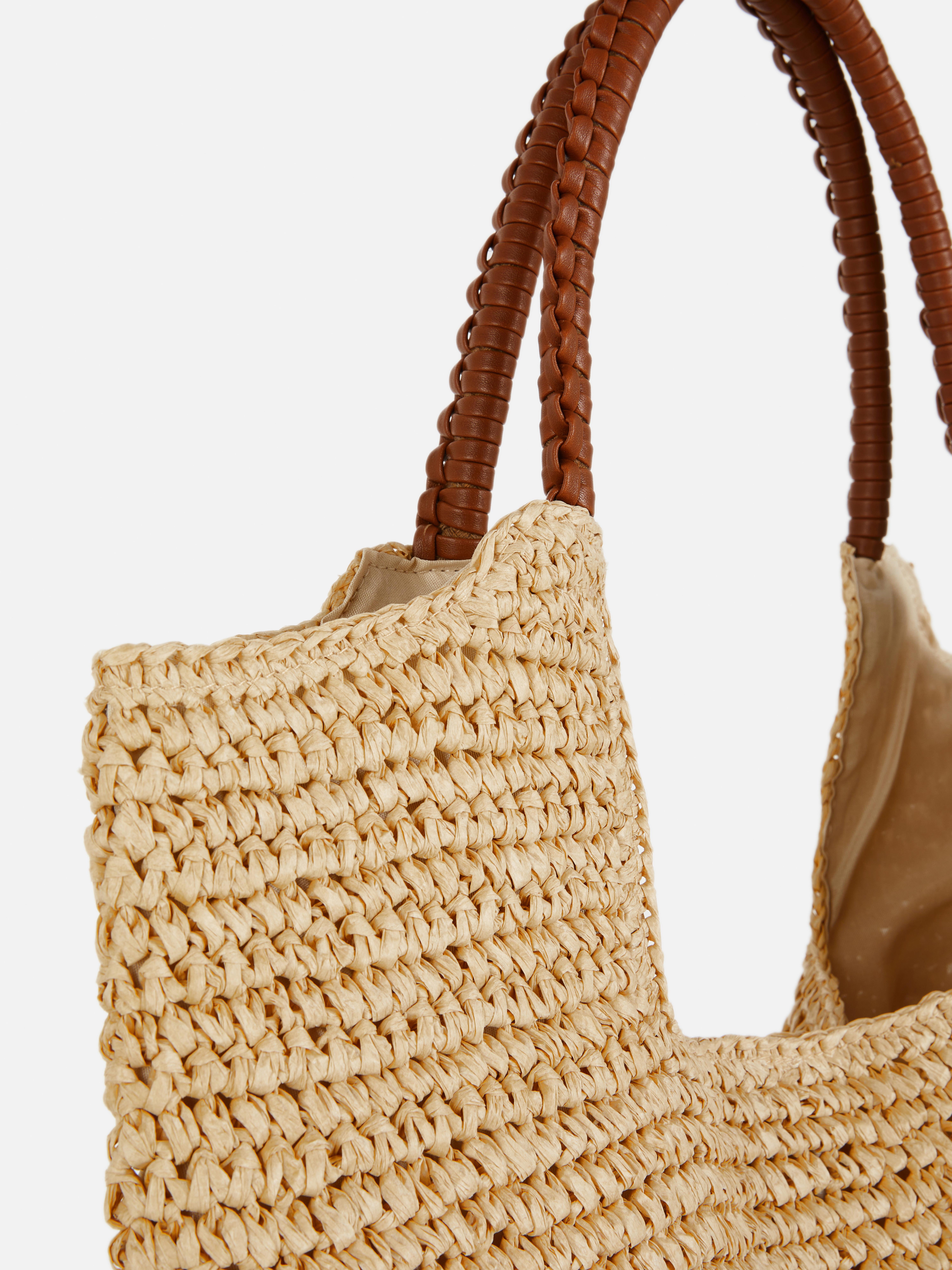 Paula Echevarría shopper fazonú szalmatáska