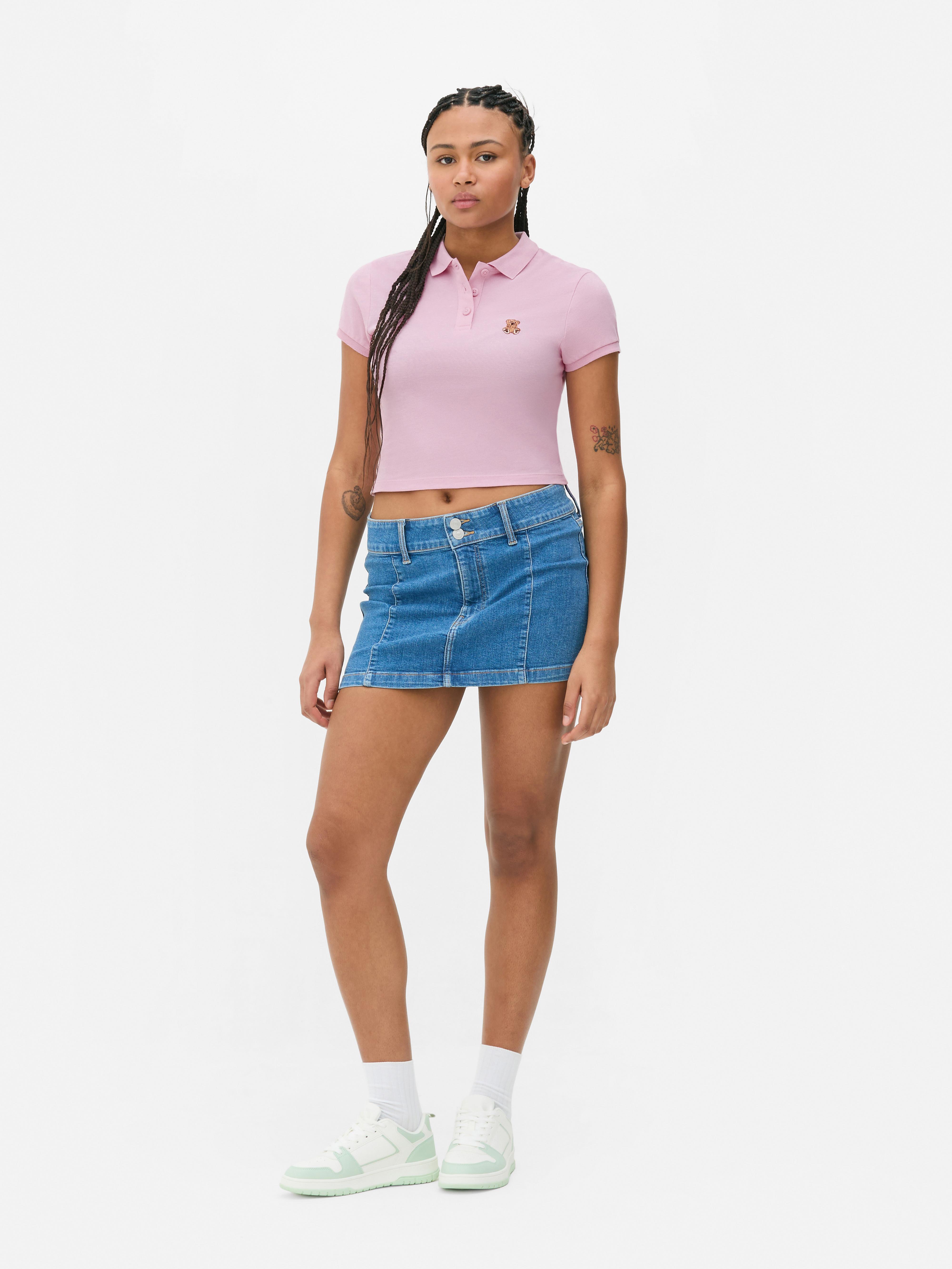 Kurzärmeliges Poloshirt Rosa