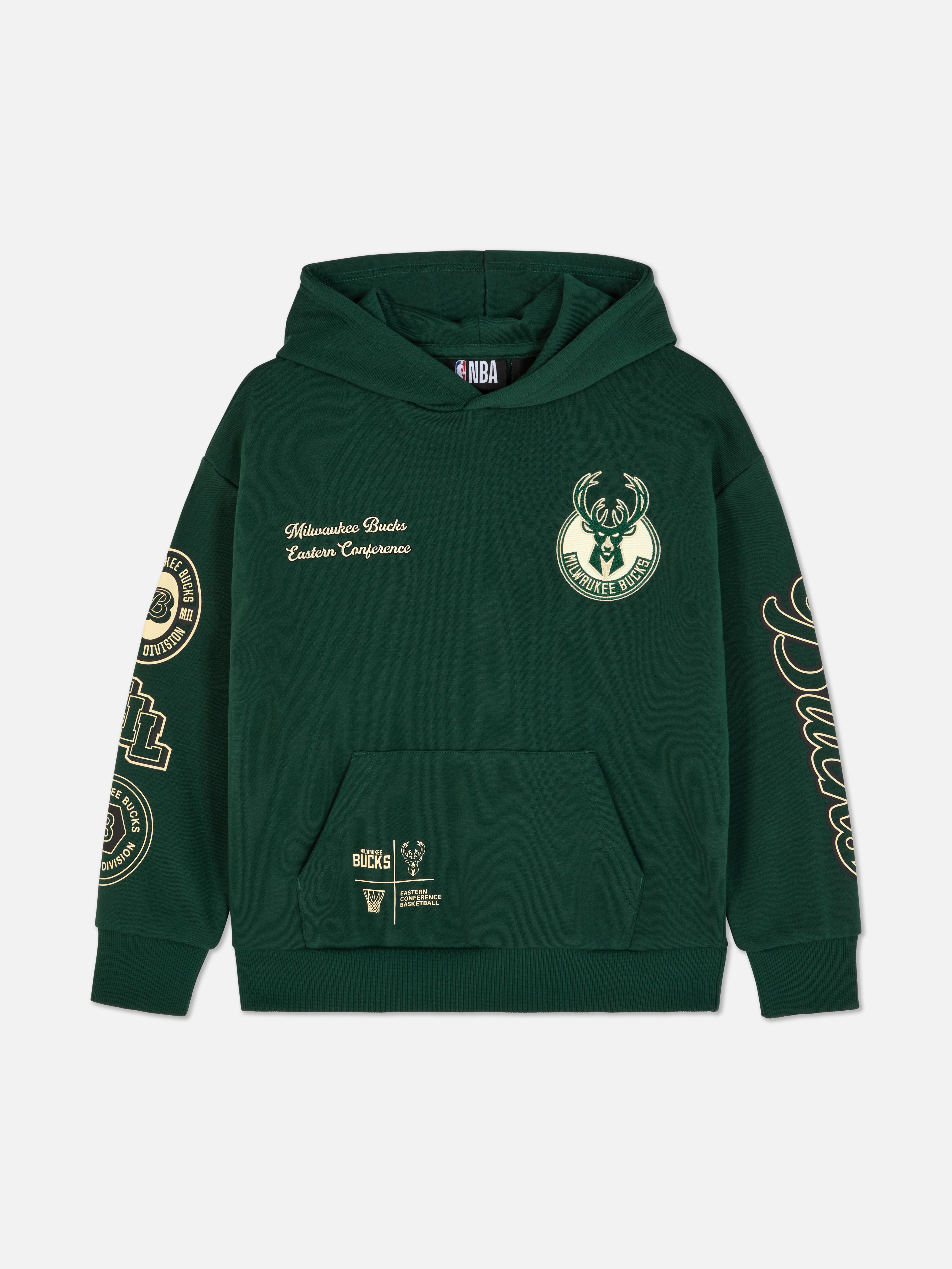Felpa con cappuccio NBA Milwaukee Bucks