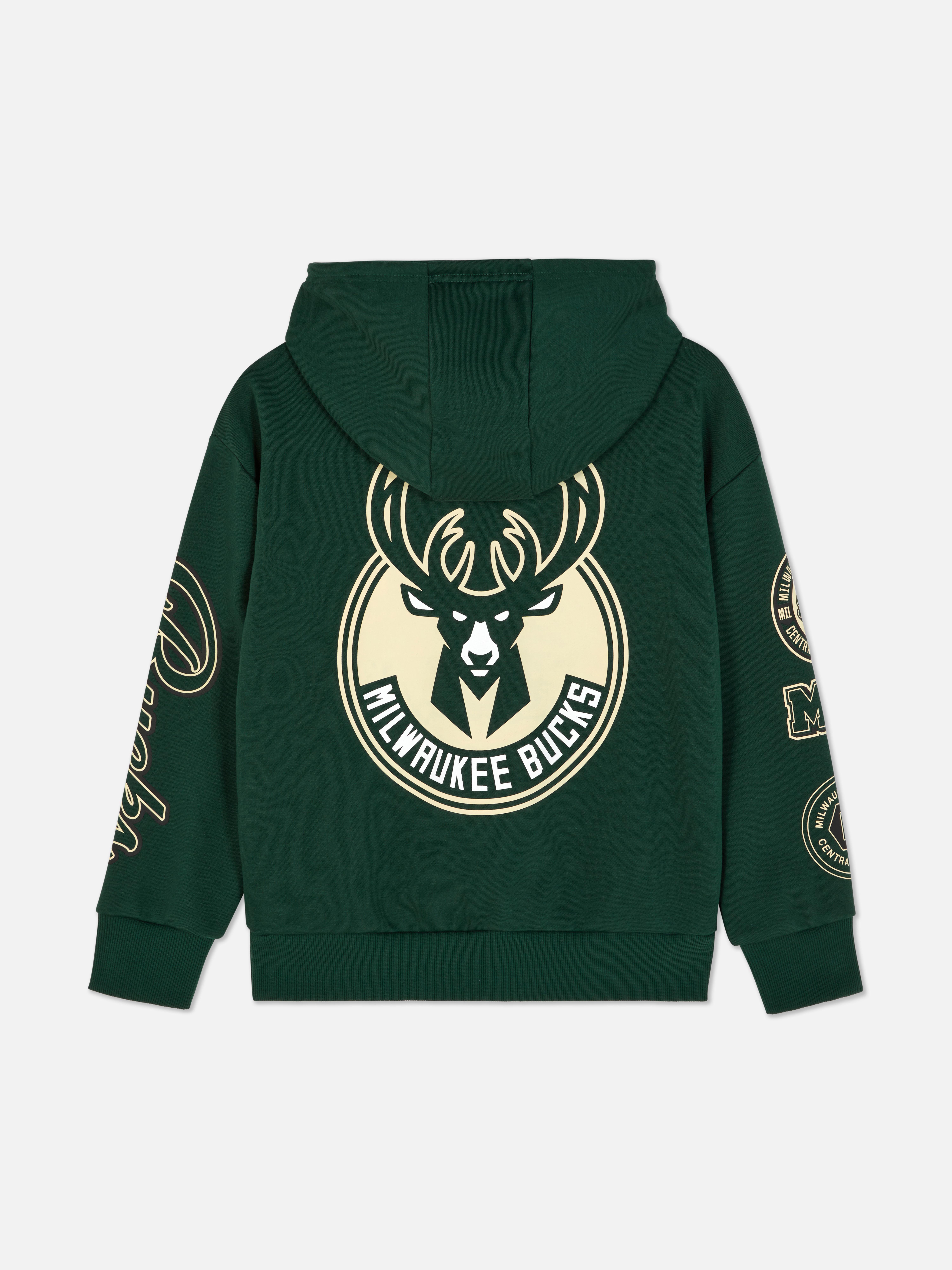 Felpa con cappuccio NBA Milwaukee Bucks