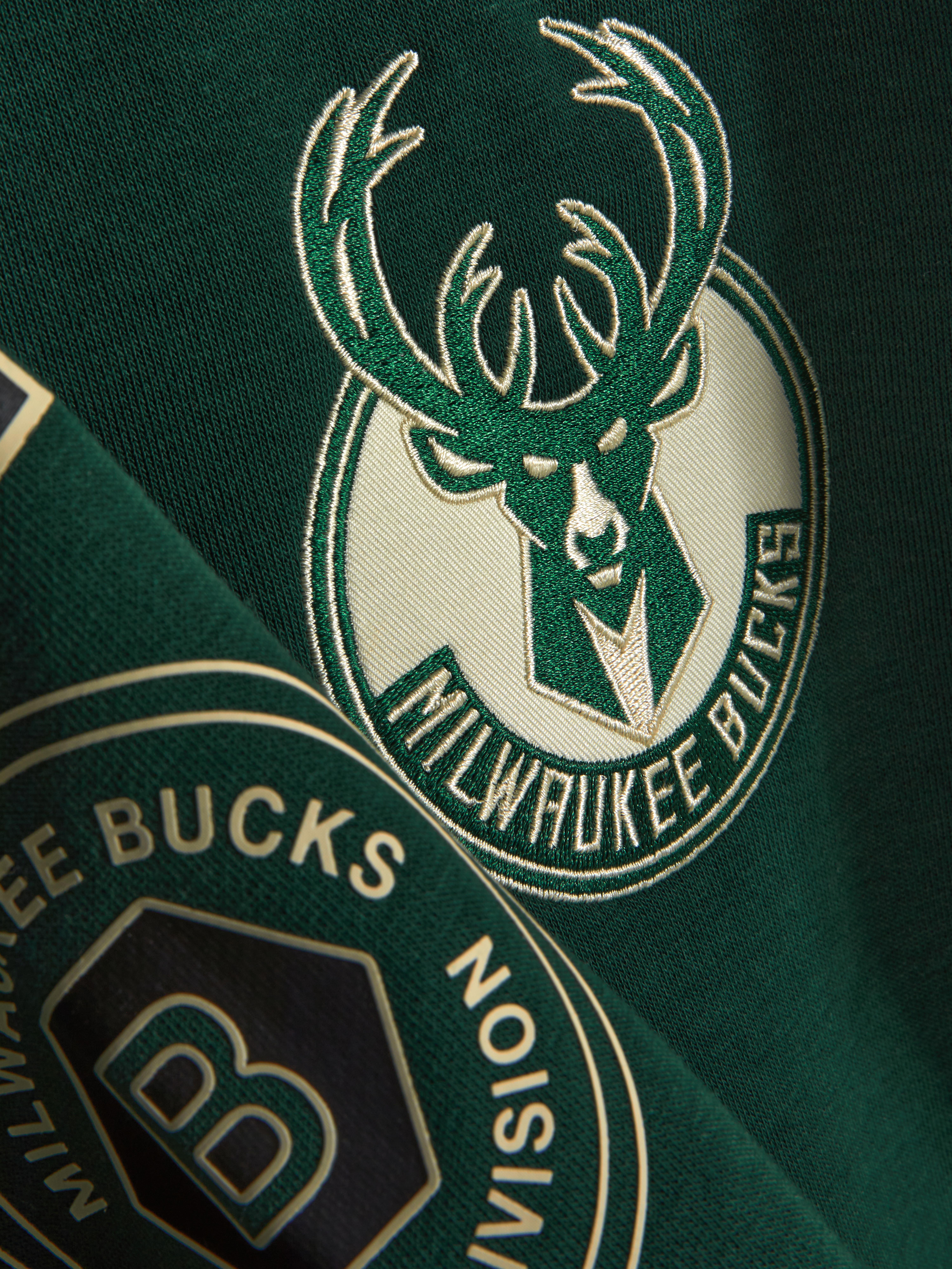 Felpa con cappuccio NBA Milwaukee Bucks