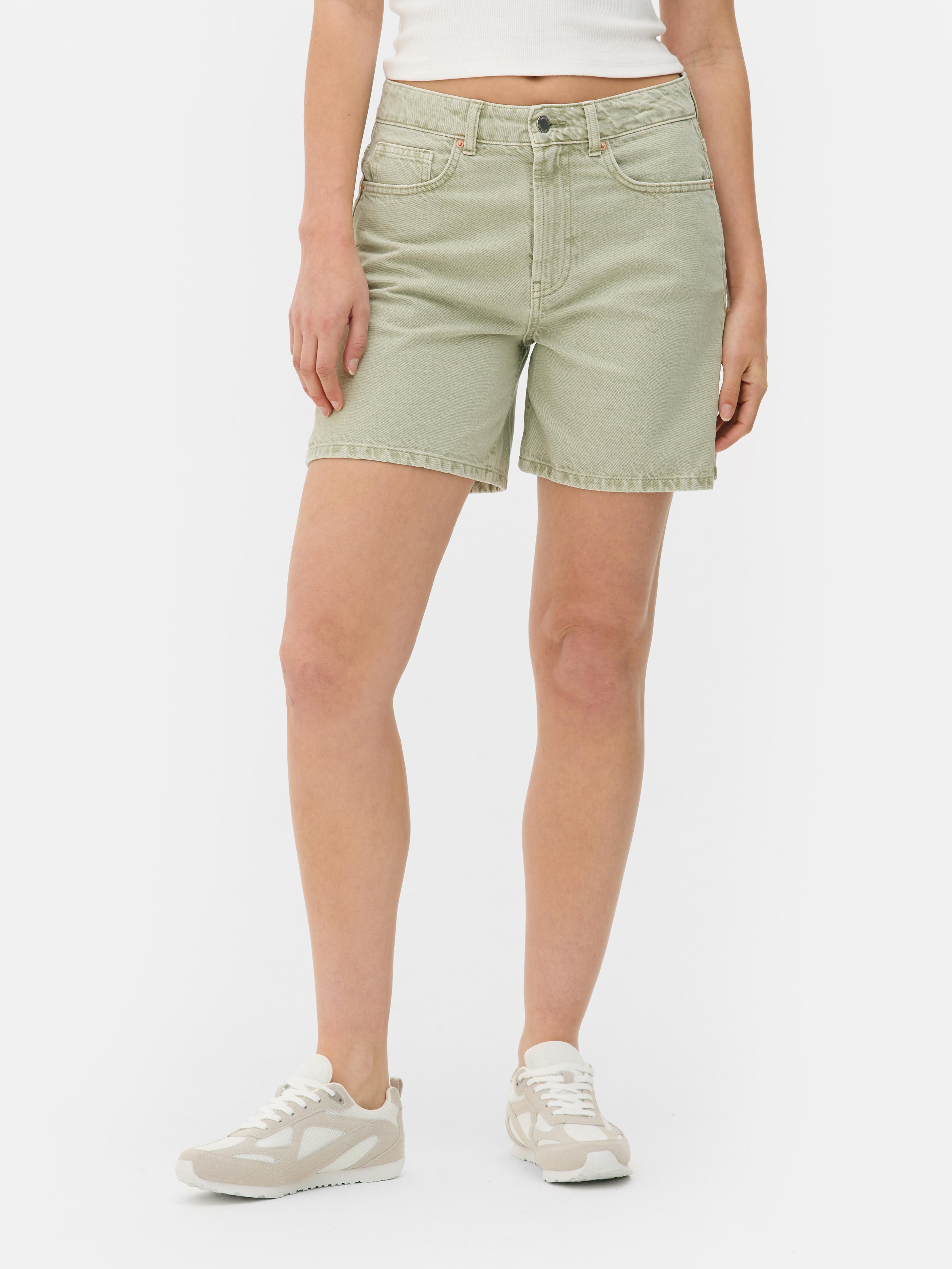 Denim korte bermudabroek