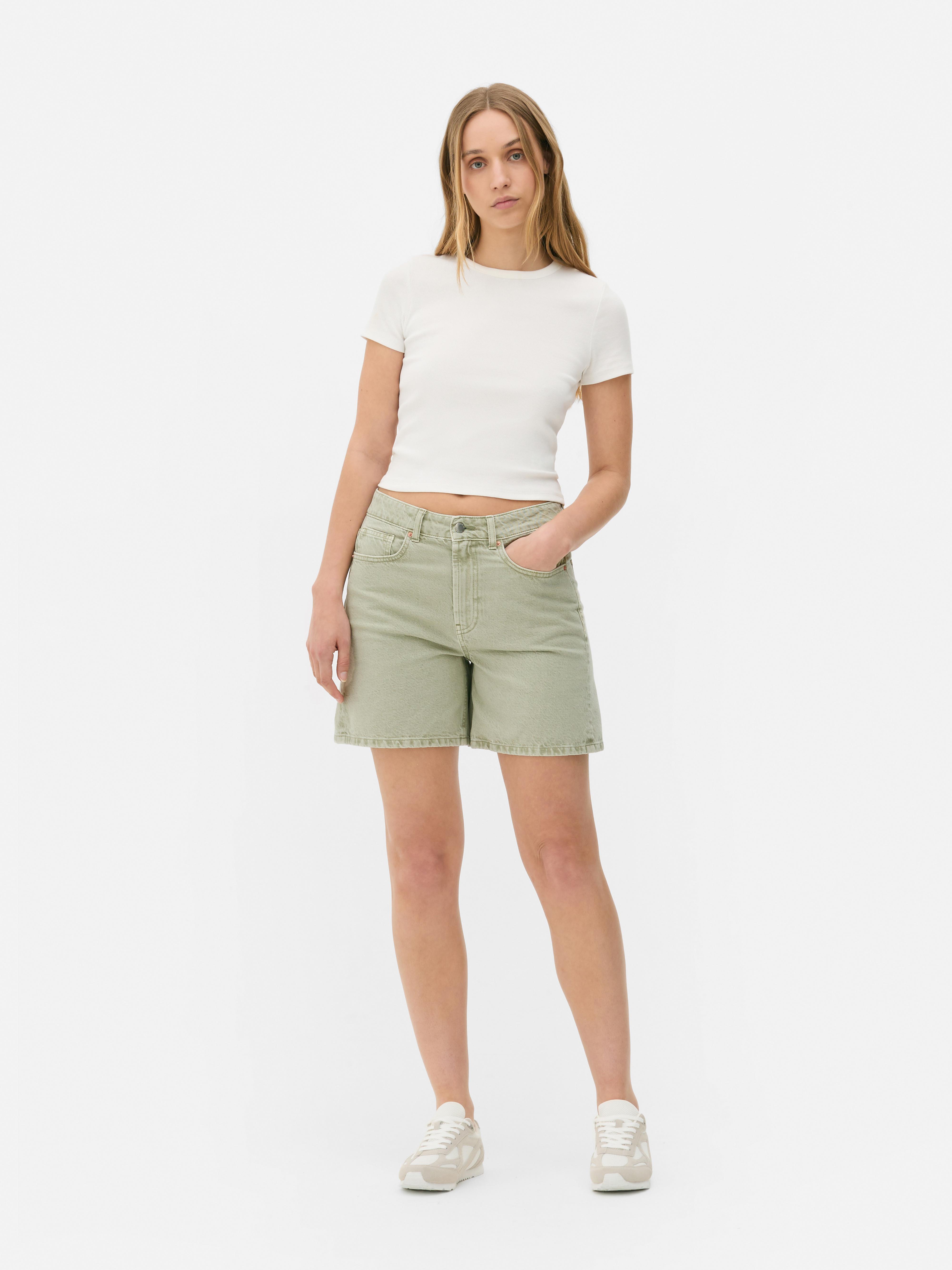 Denim Bermuda Shorts