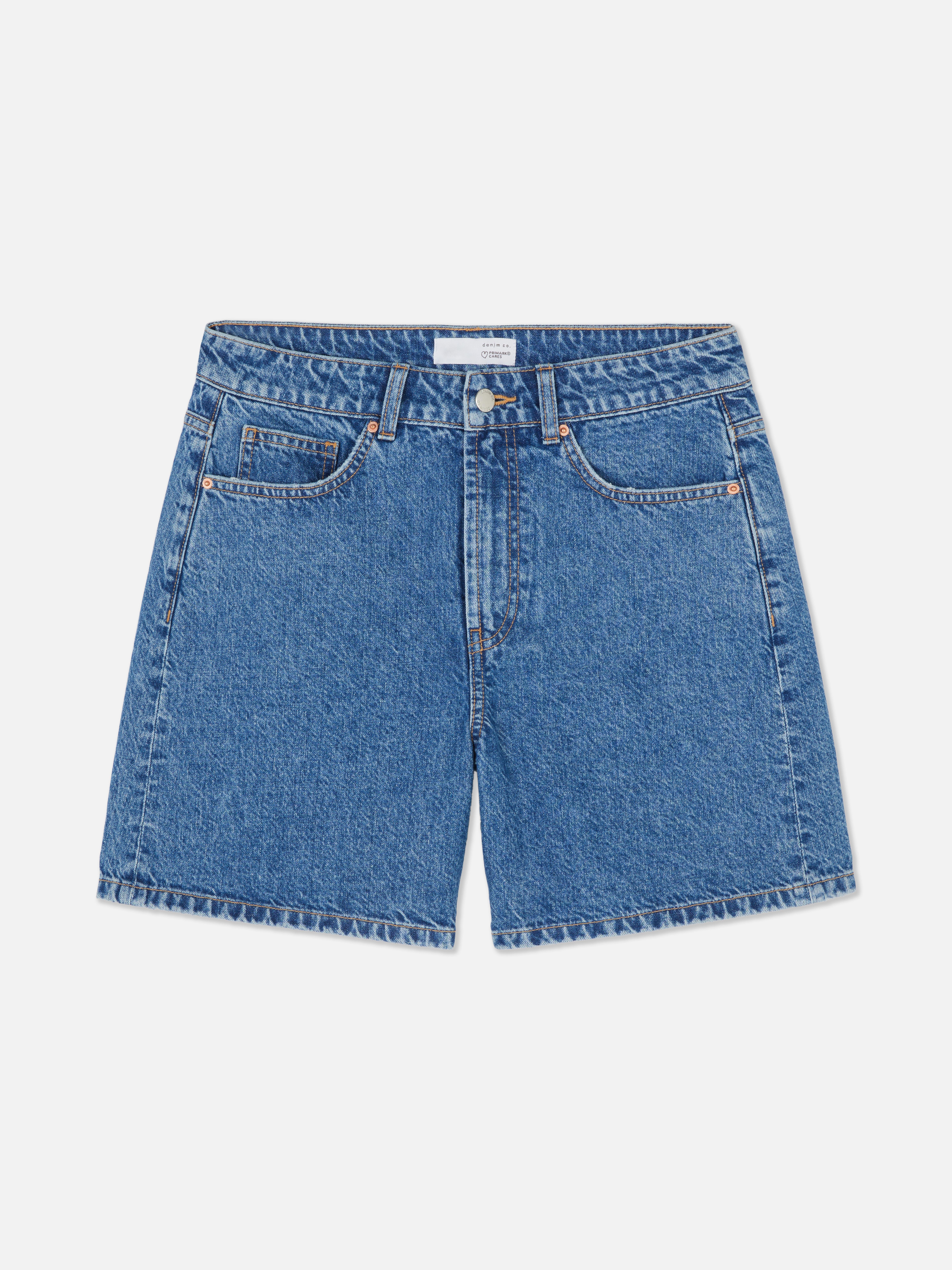 Denim korte bermudabroek