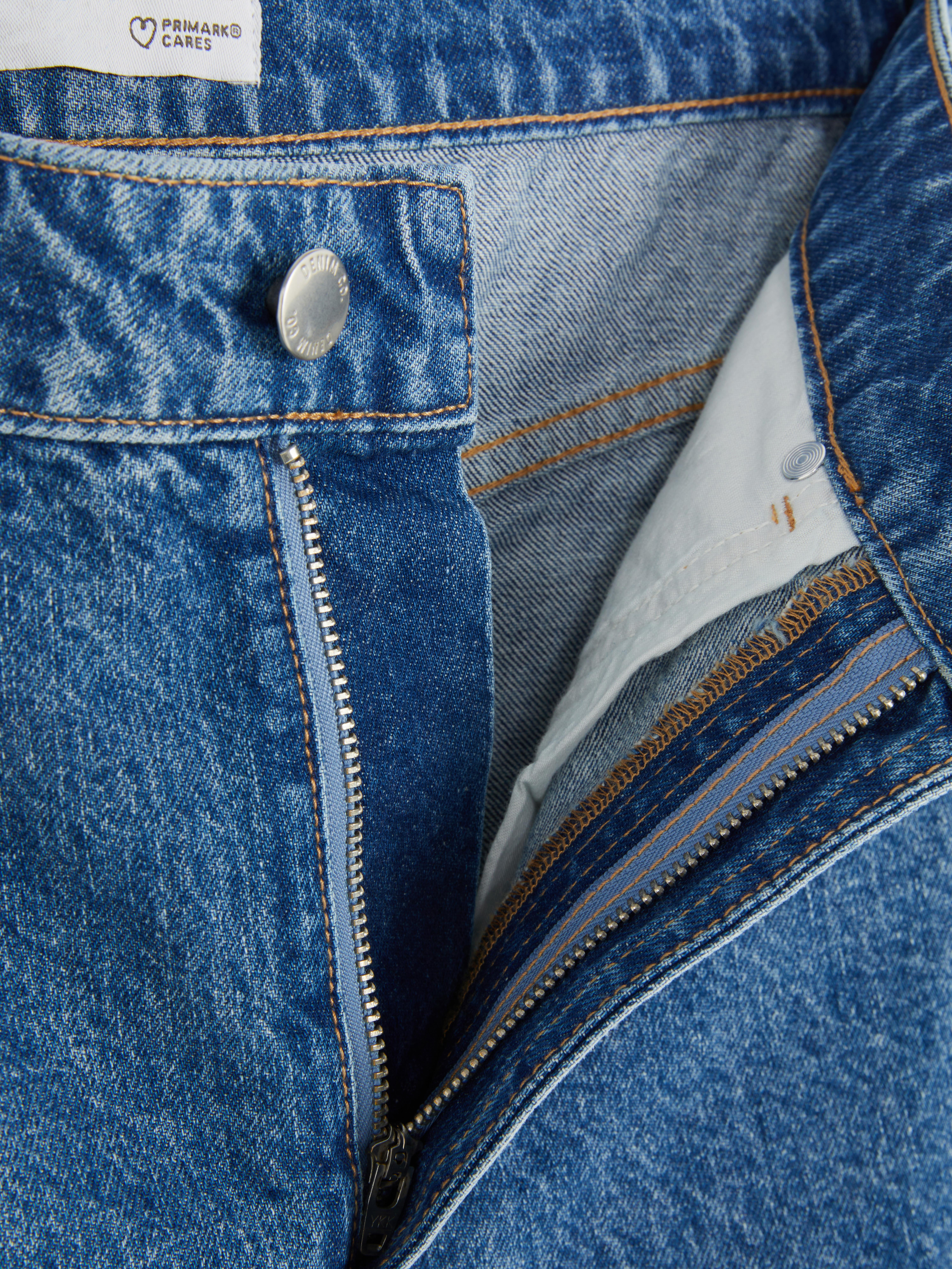 Denim korte bermudabroek