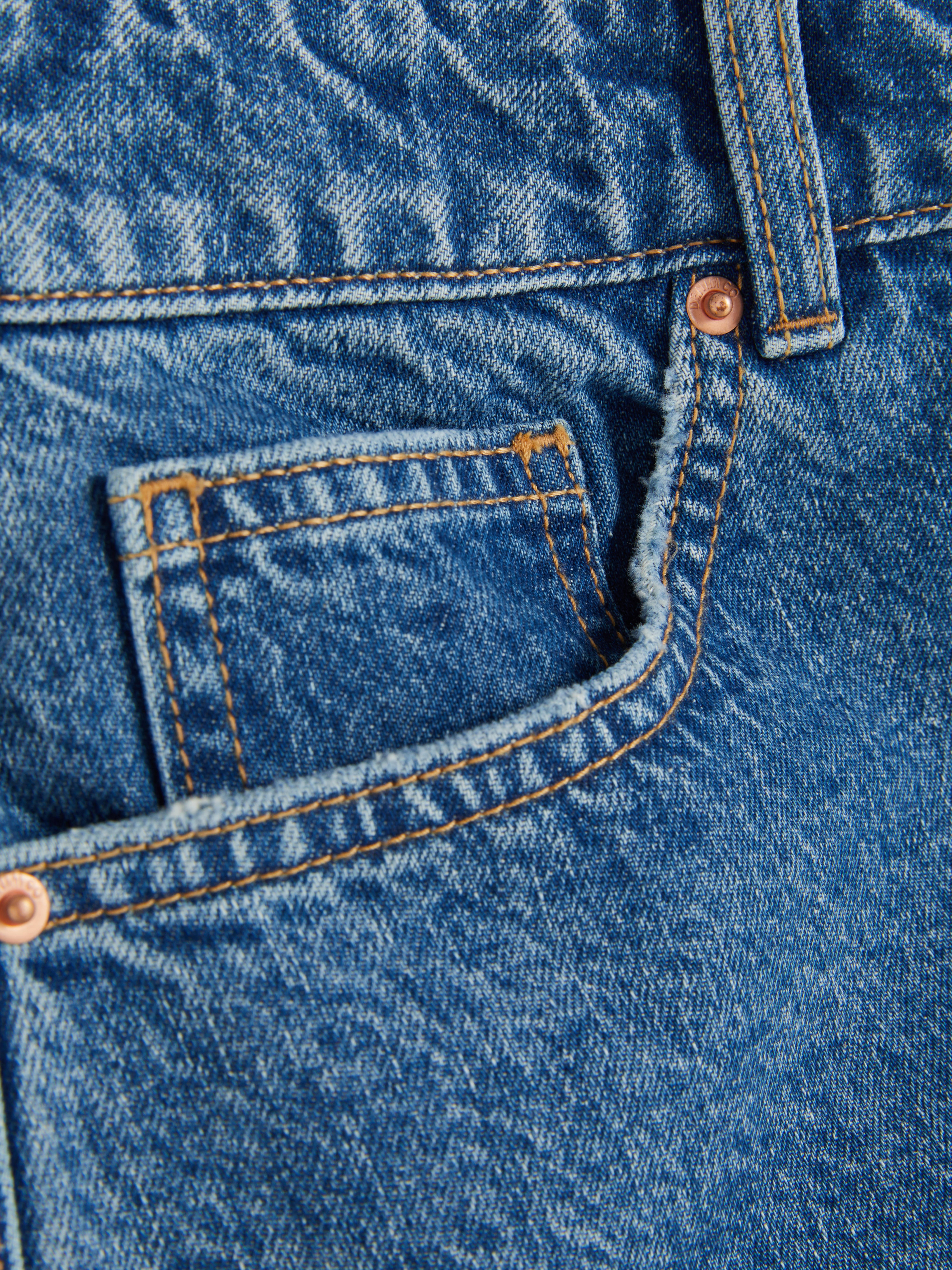 Denim korte bermudabroek