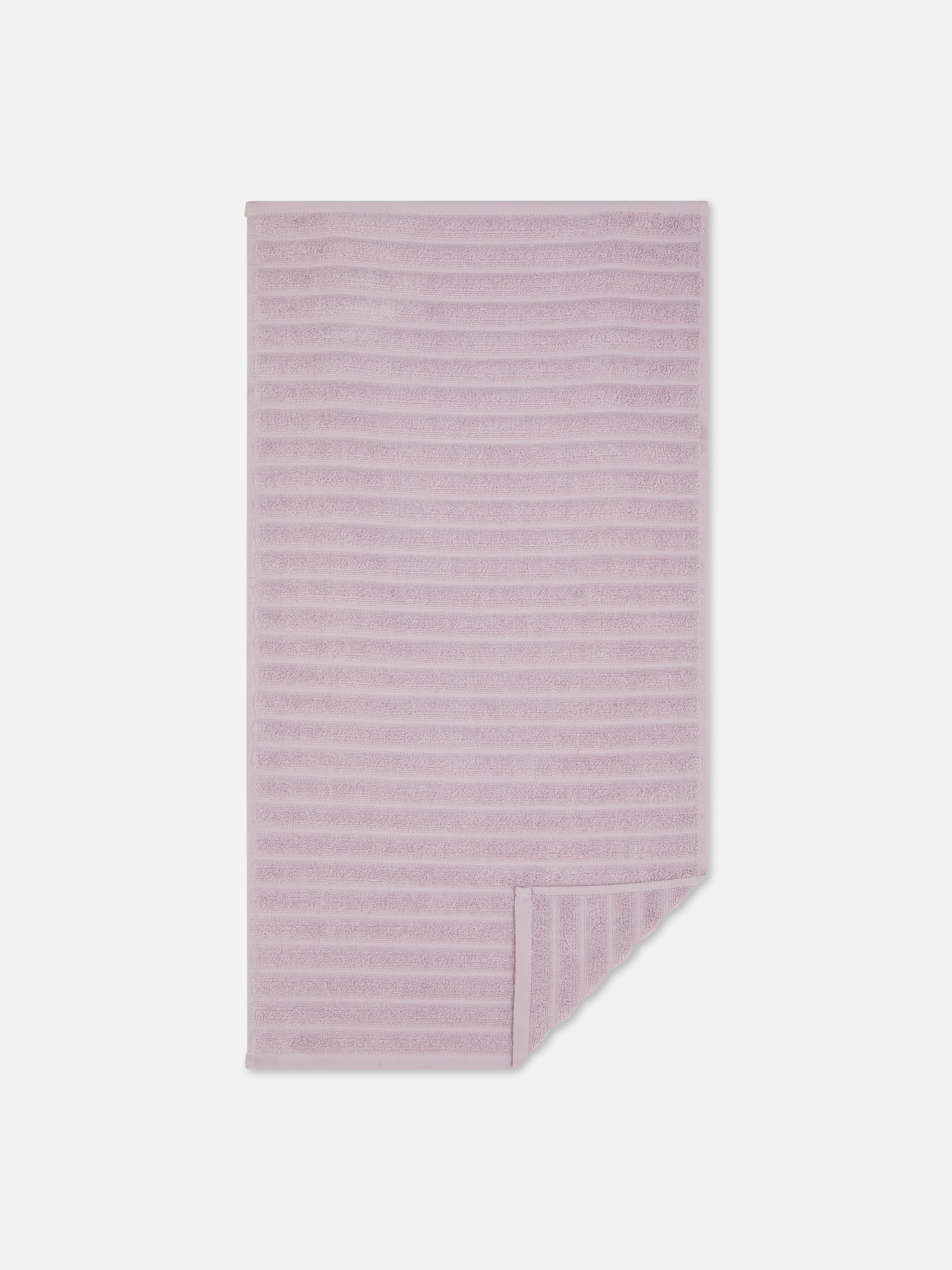 Handdoek van ribstof Lila