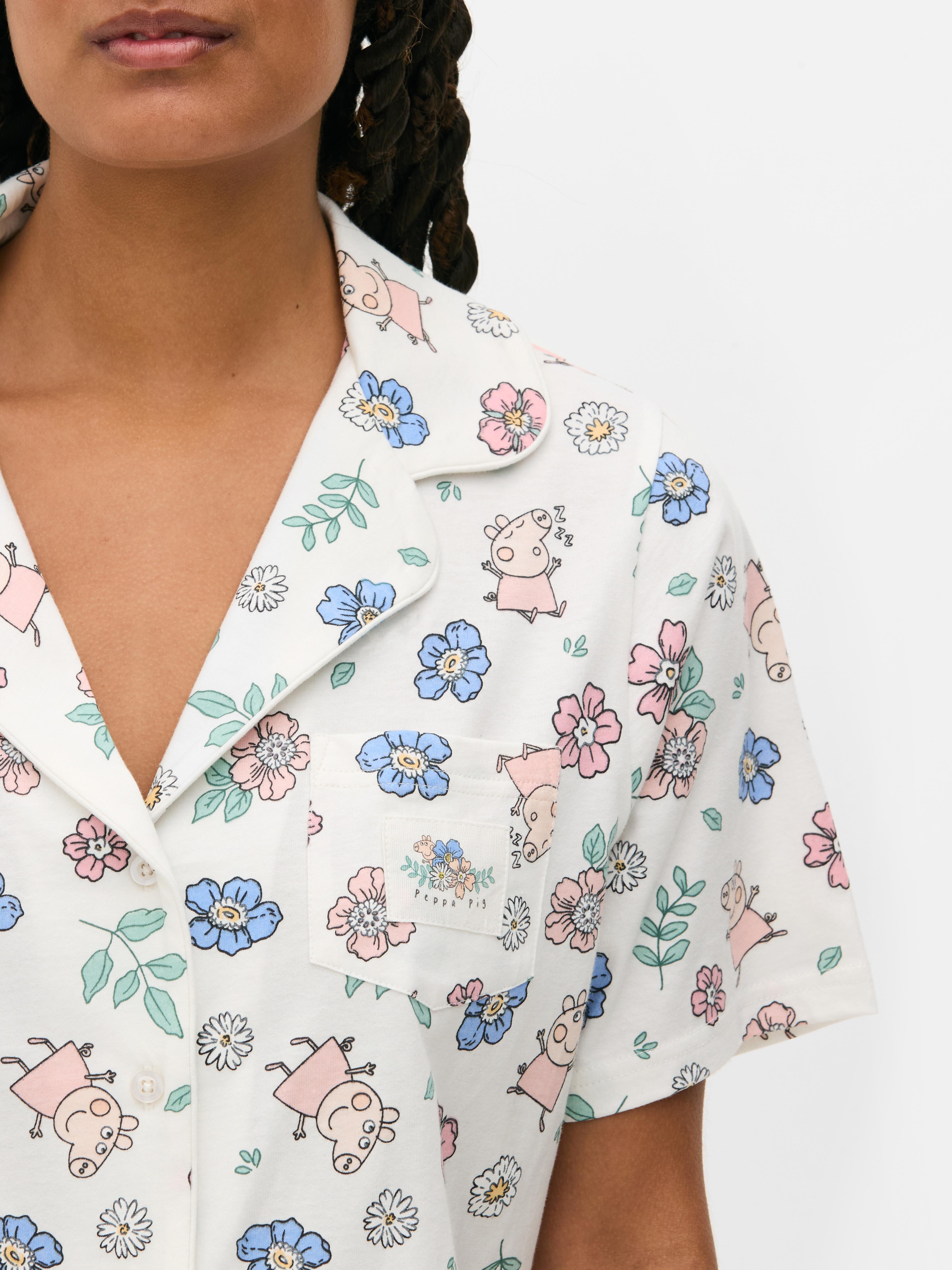 Peppa Pig Schlafanzug Für Mädchen - Langarmshirt Und Lange Hose, Mit 'Adventure & Explore' Aufdruck, Offizielles Merchandise