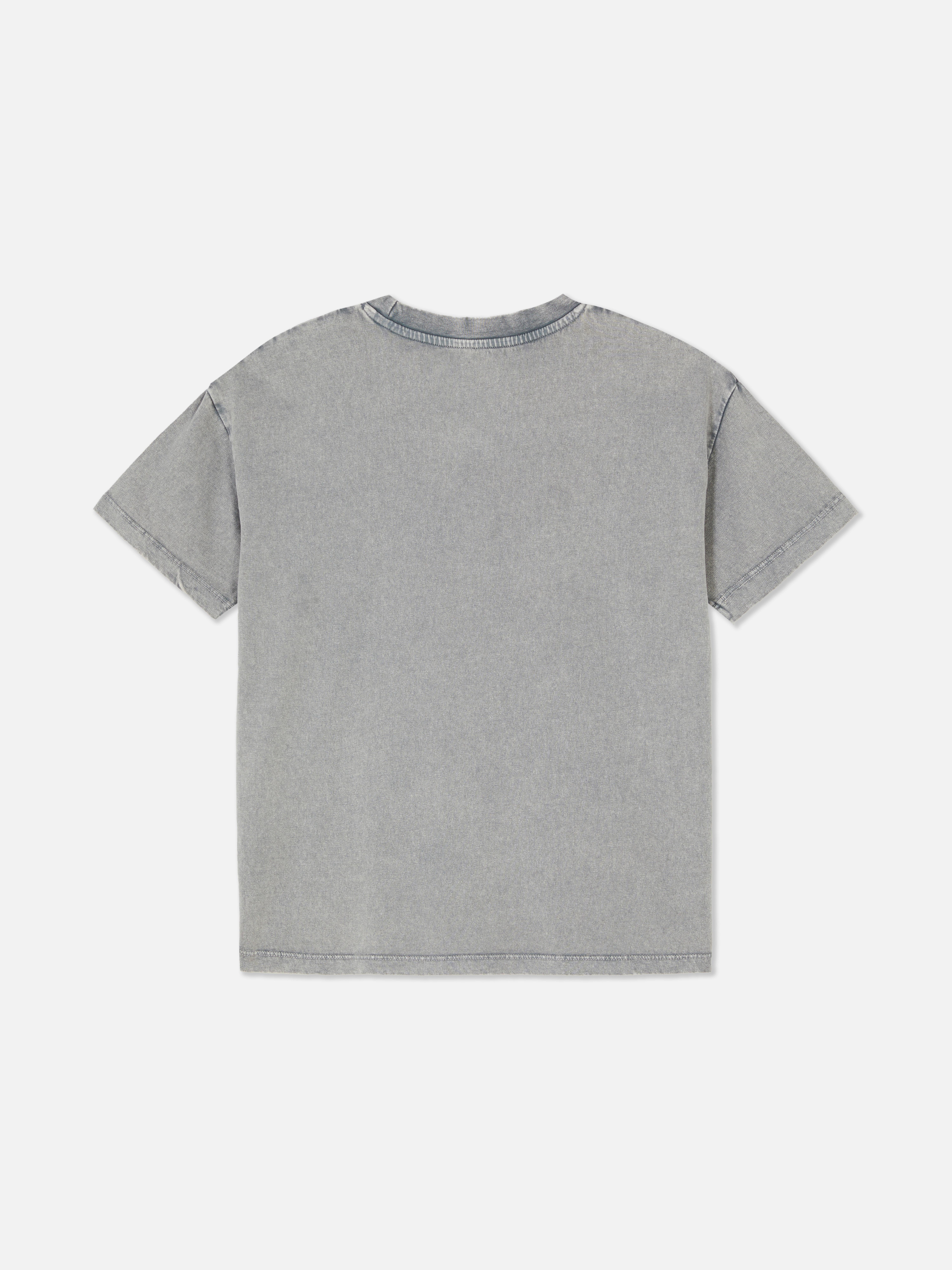 T-Shirt in Acid-Wash-Optik mit „Billie Eilish“ Grafik