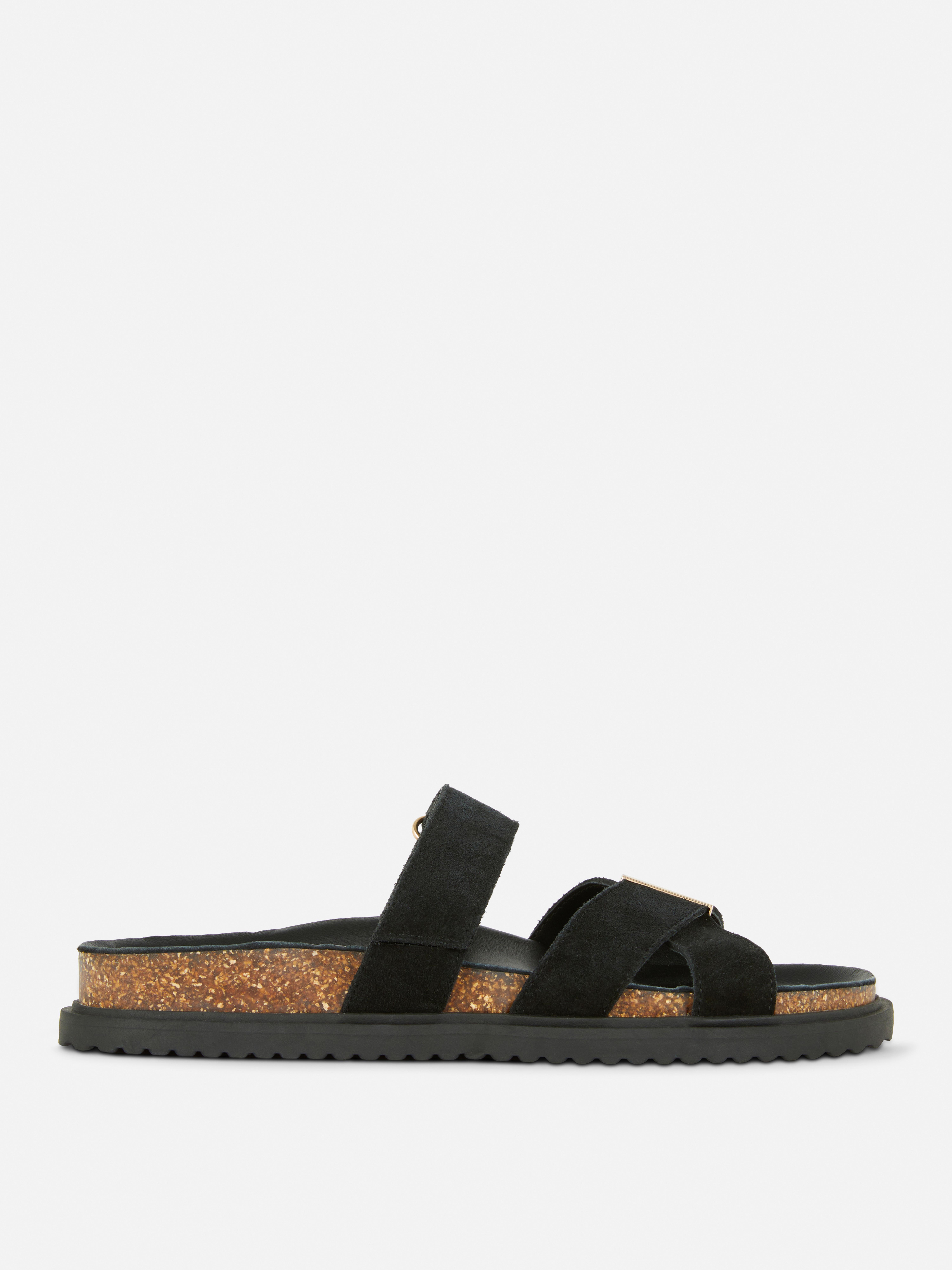„The Edit“ Fußbett-Sandalen Schwarz
