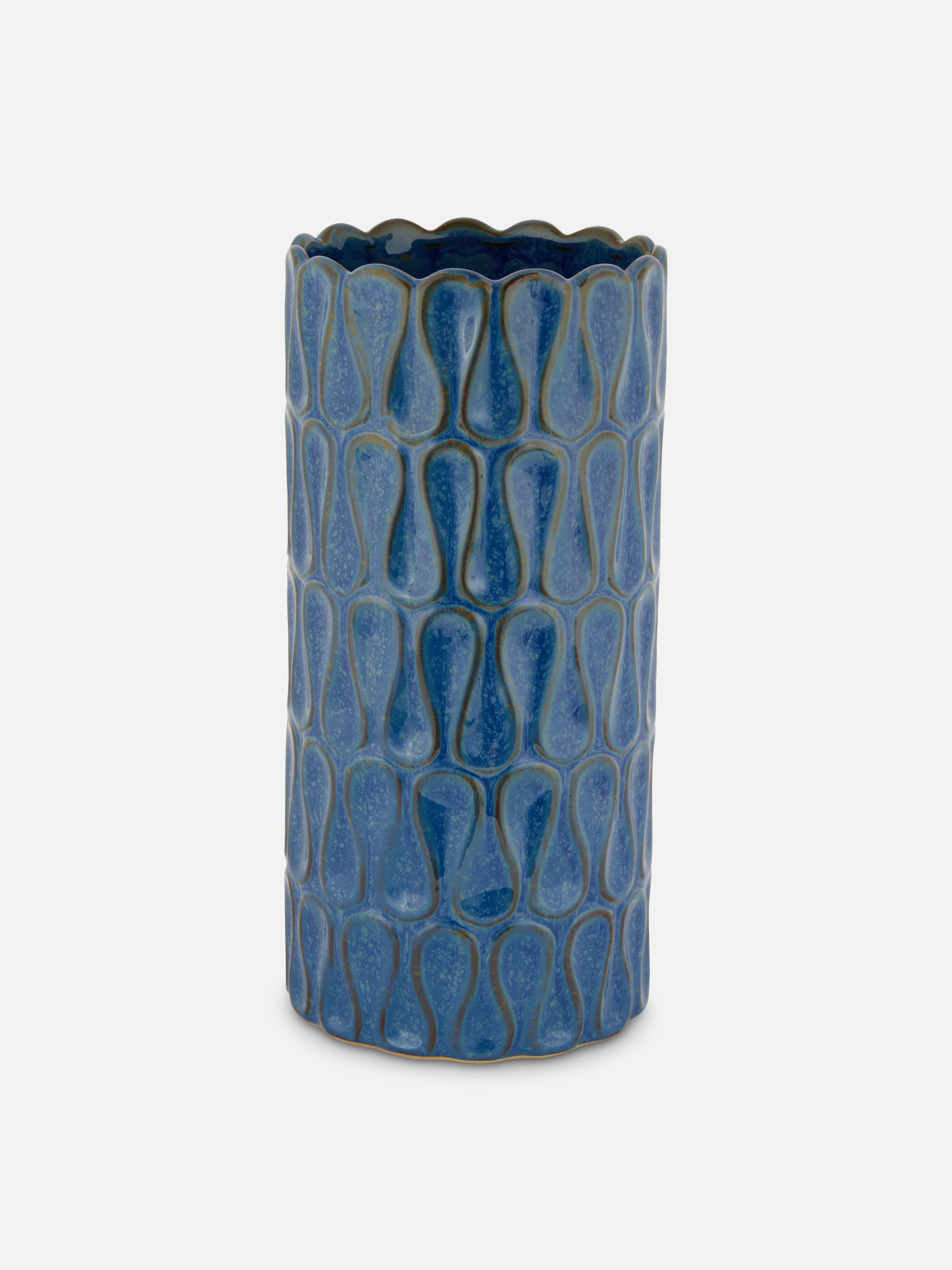 Tall Ripple Texture Vase