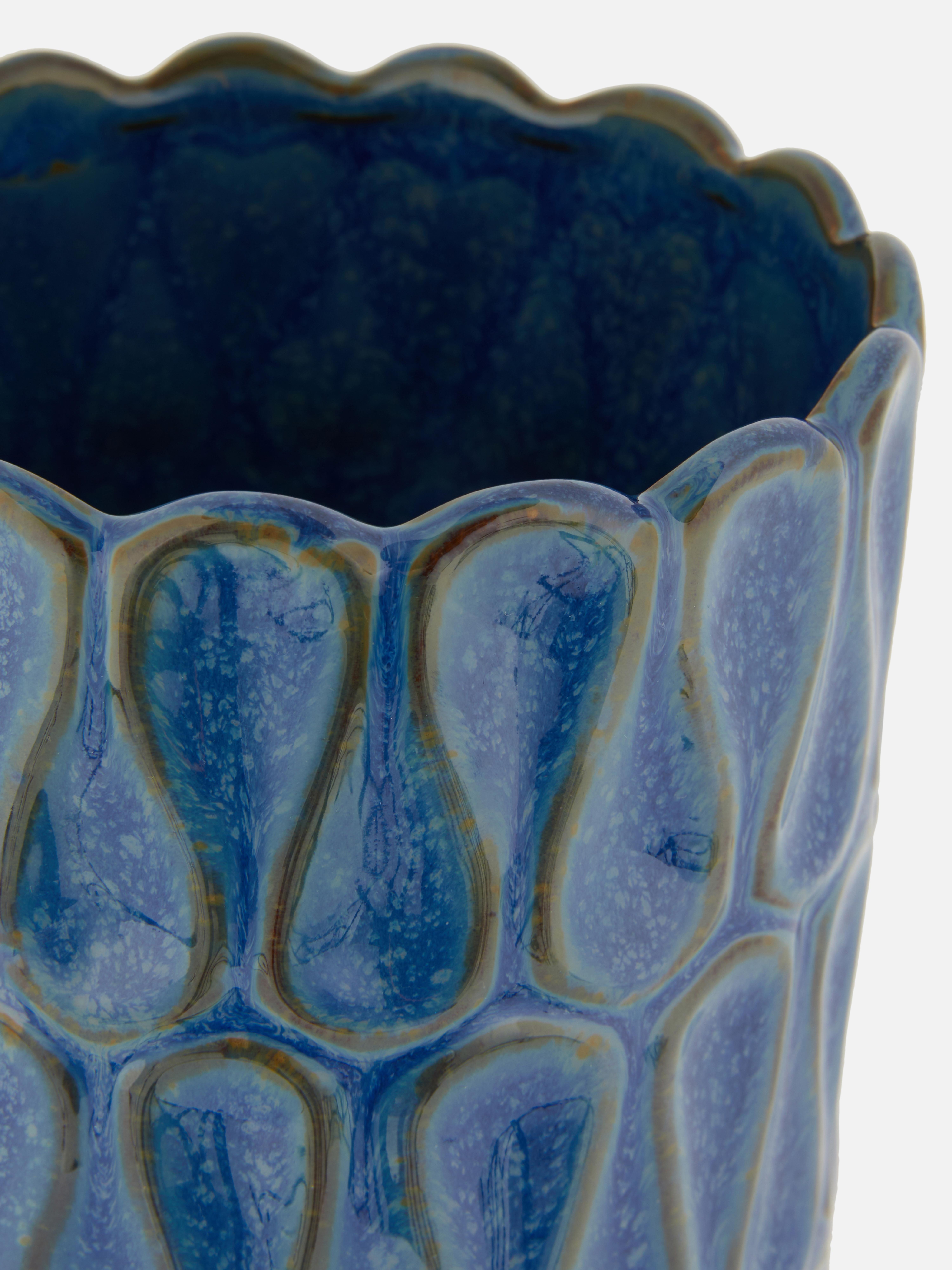 Tall Ripple Texture Vase