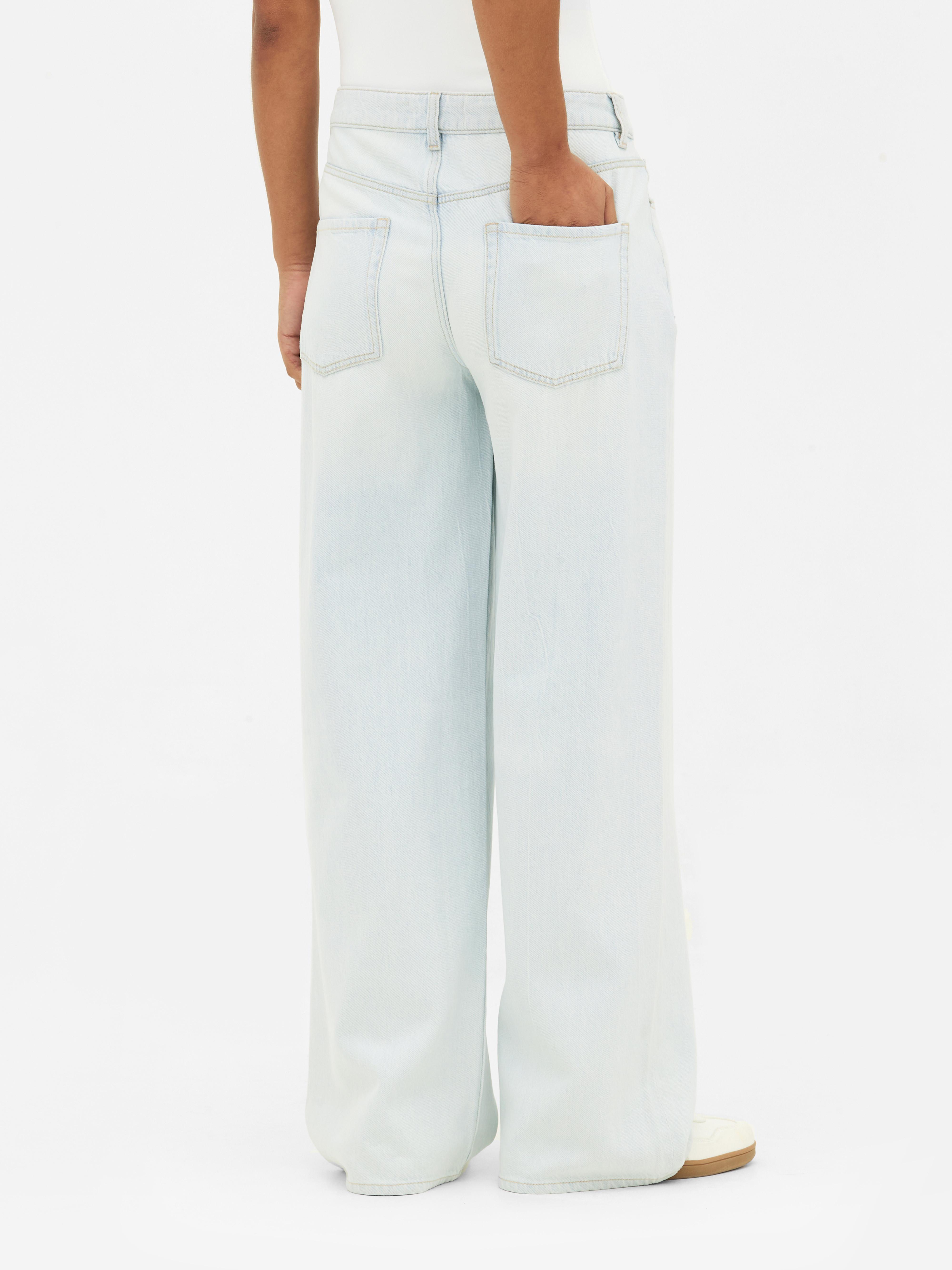 Tie Waist Wide Leg Jeans