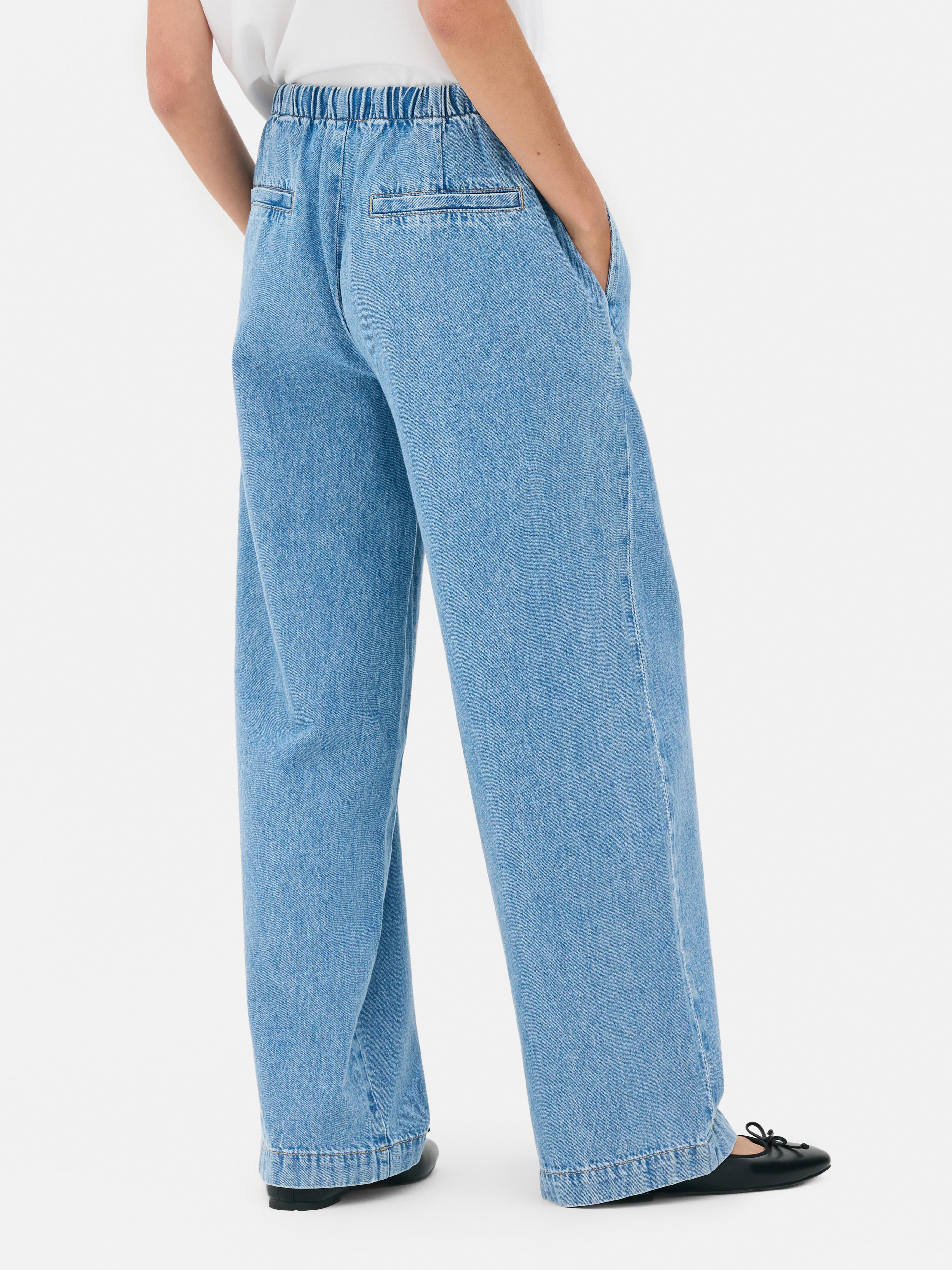Jogging jeans met strikkoord