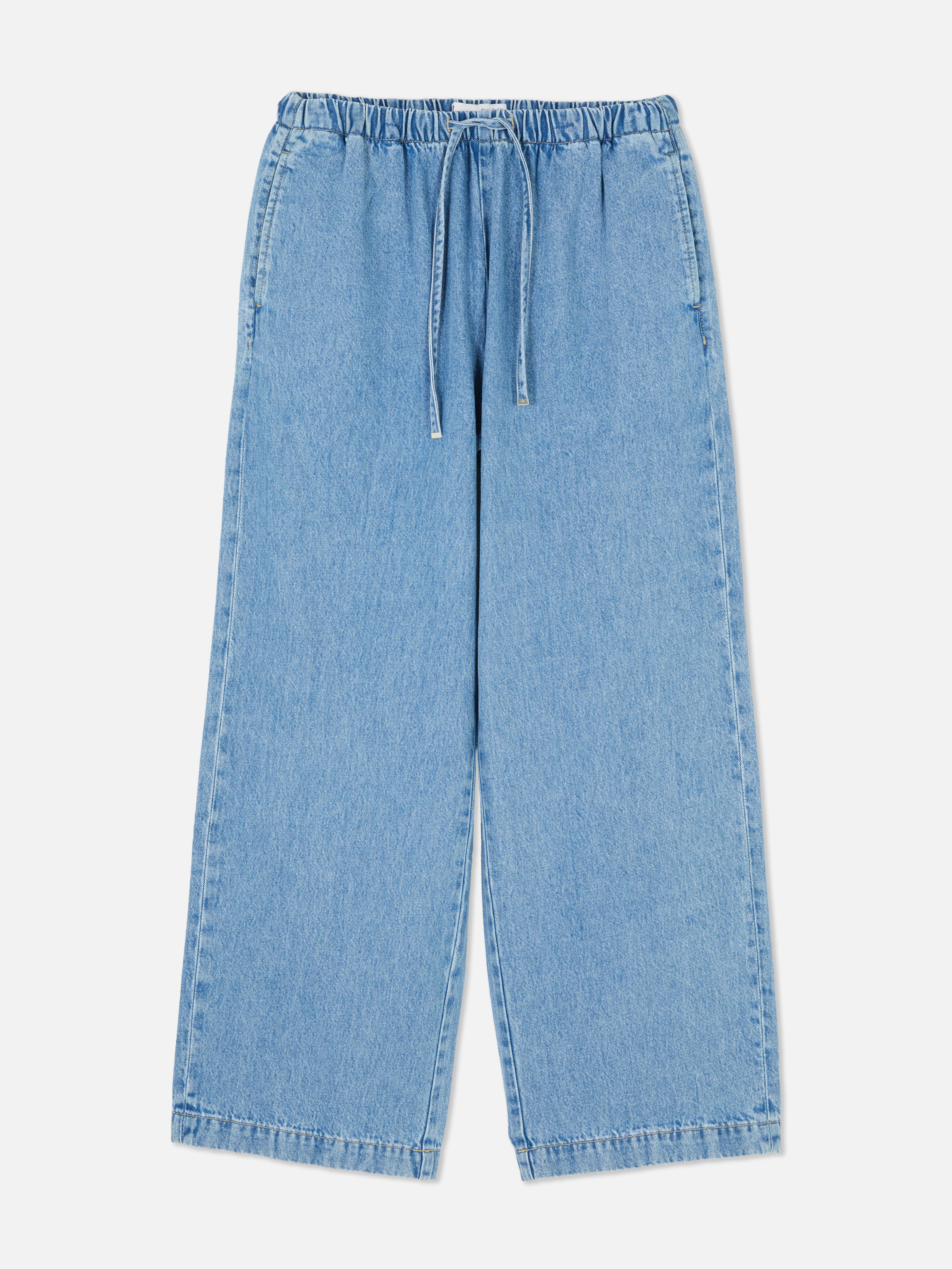 Jogging jeans met strikkoord