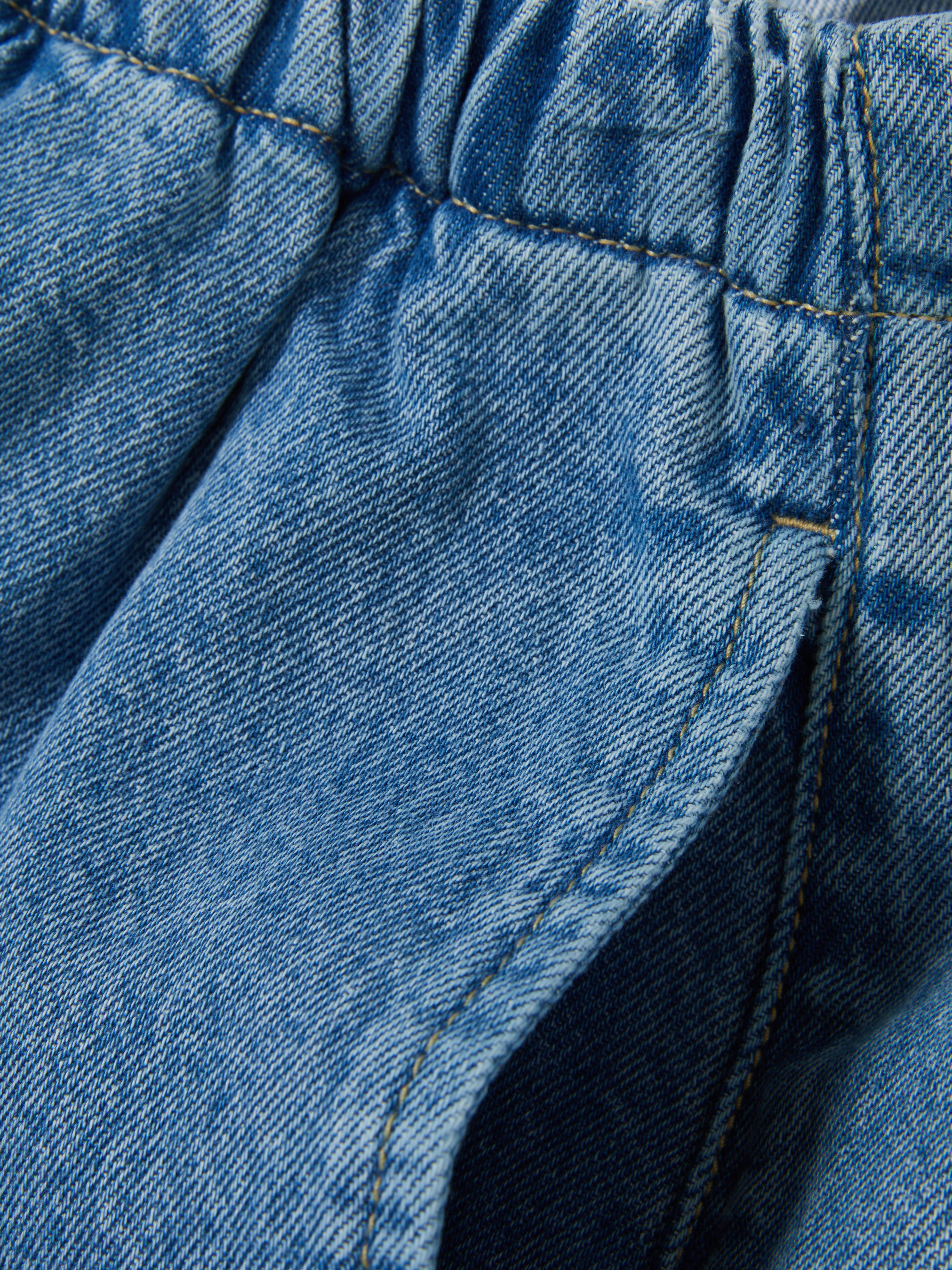 Jogging jeans met strikkoord