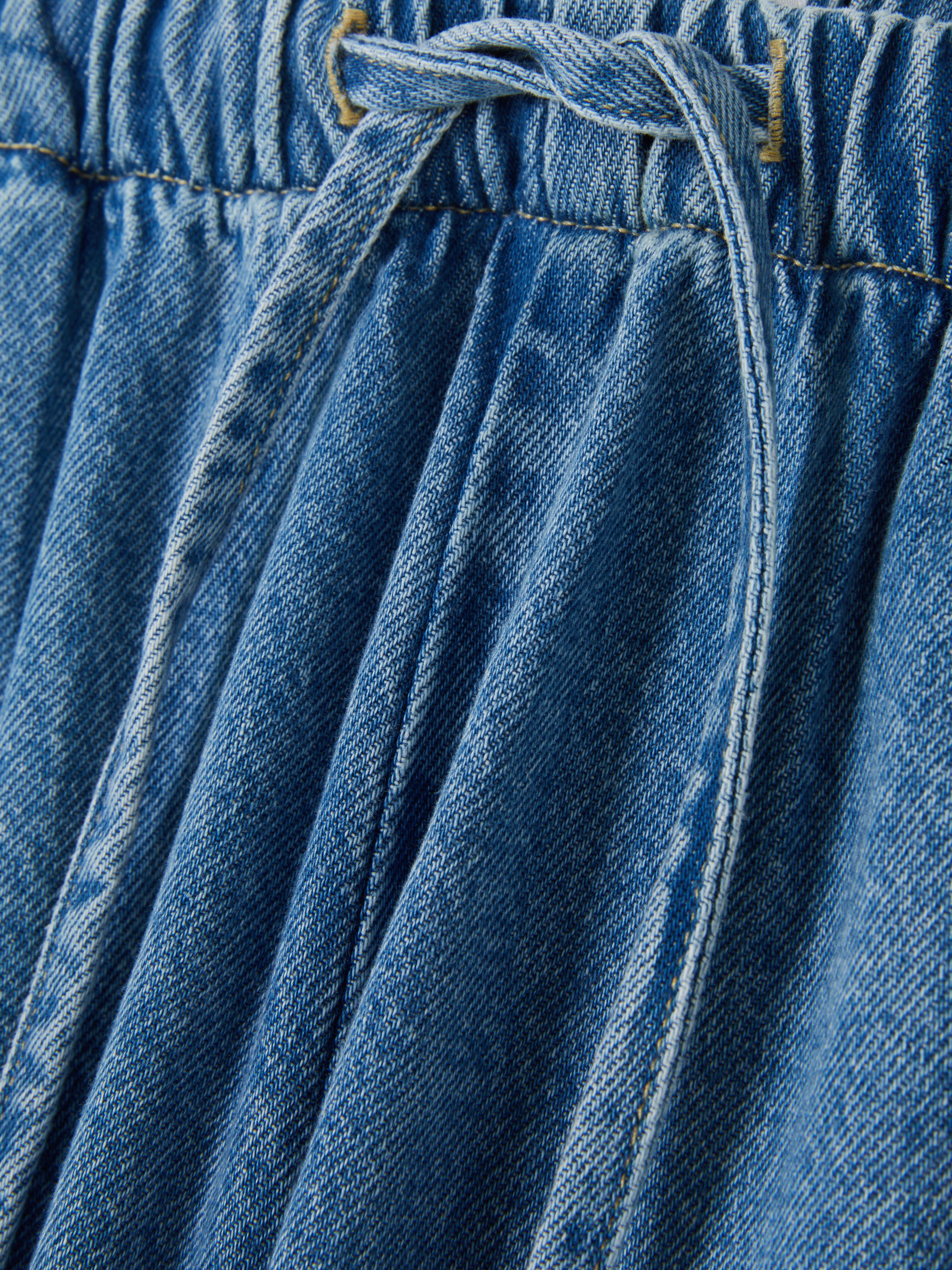 Jogging jeans met strikkoord