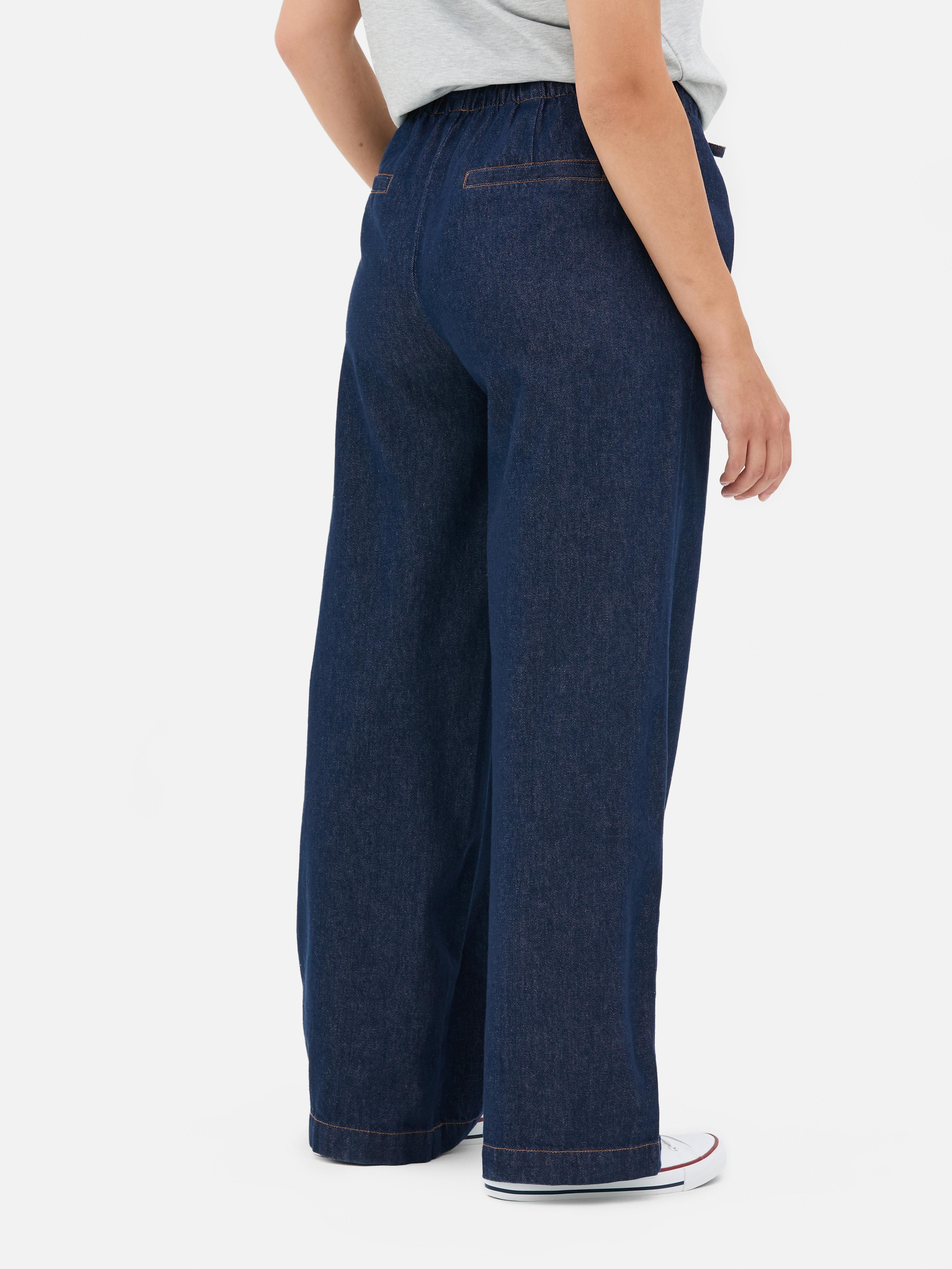 Jogging jeans met strikkoord