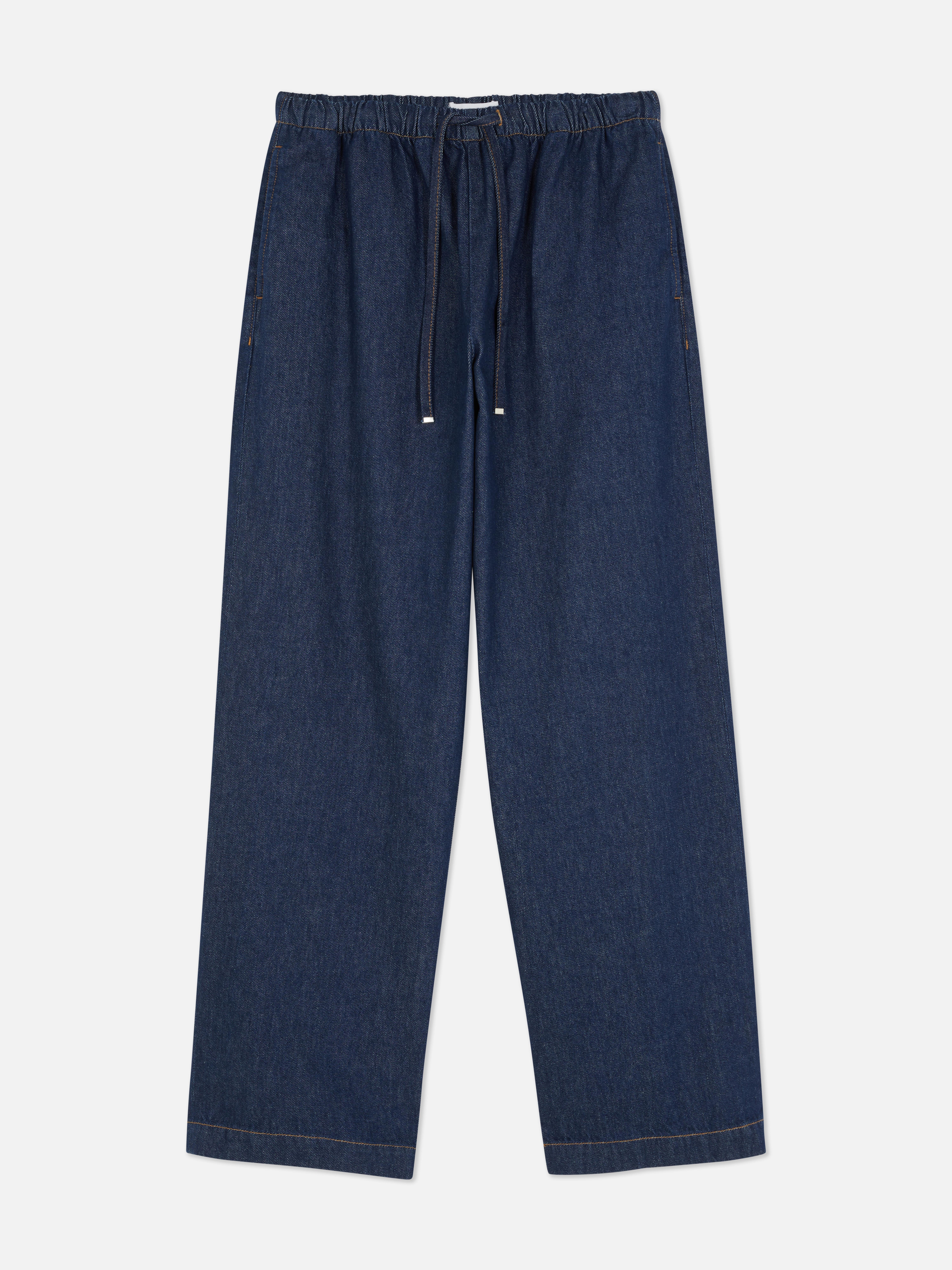 Jogging jeans met strikkoord