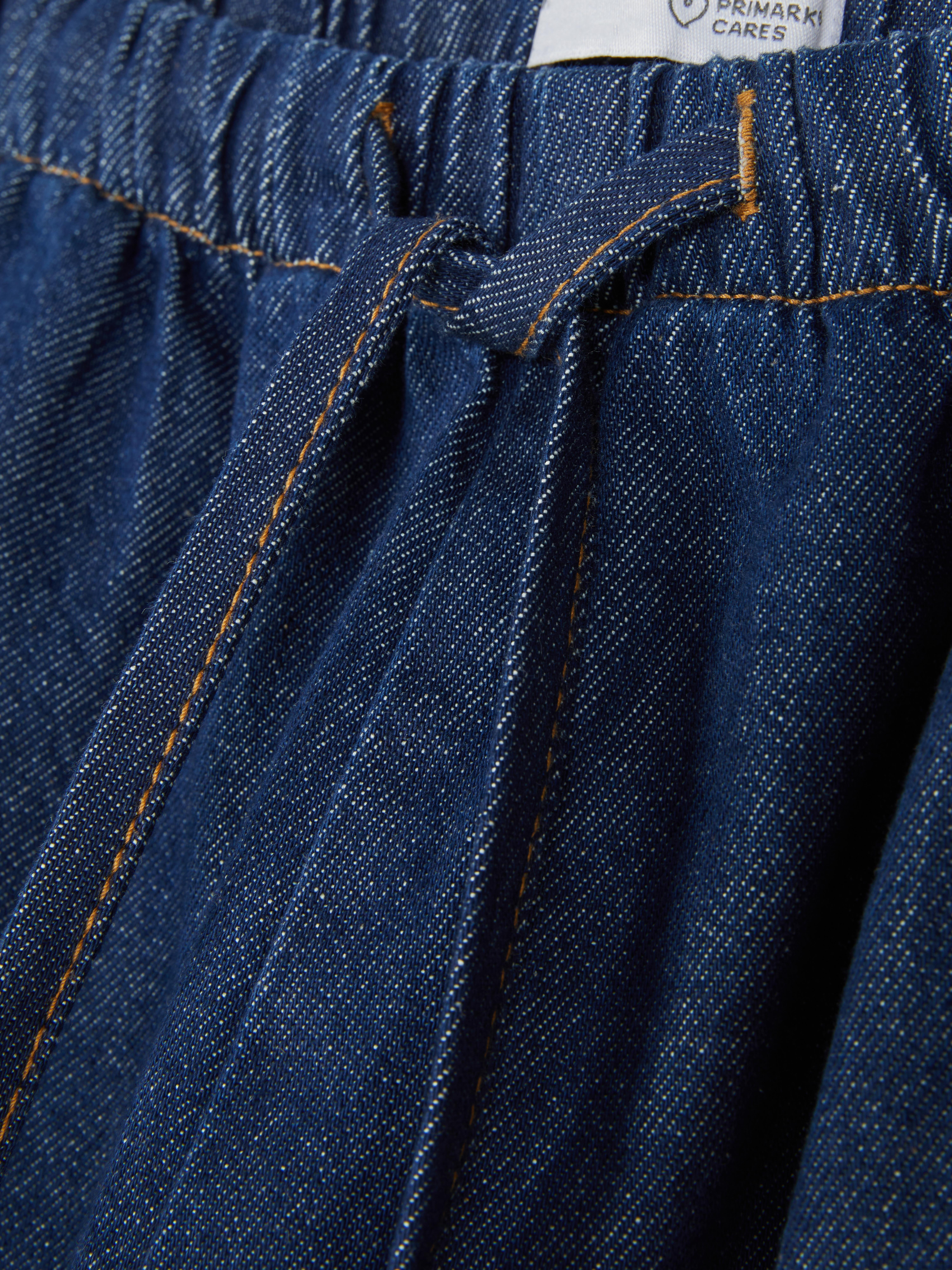 Jogging jeans met strikkoord