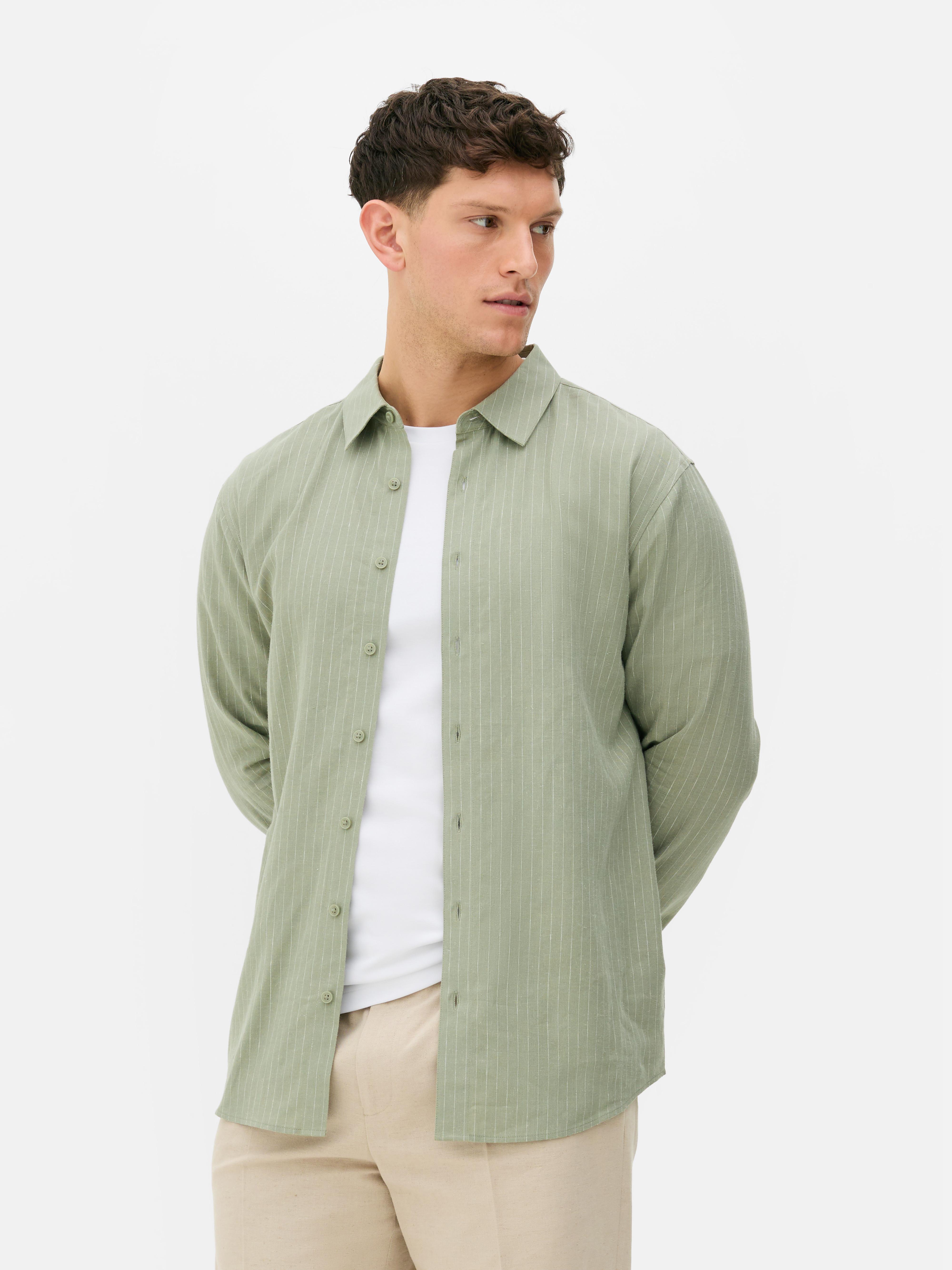 Camicia a righe con bottoni Kem