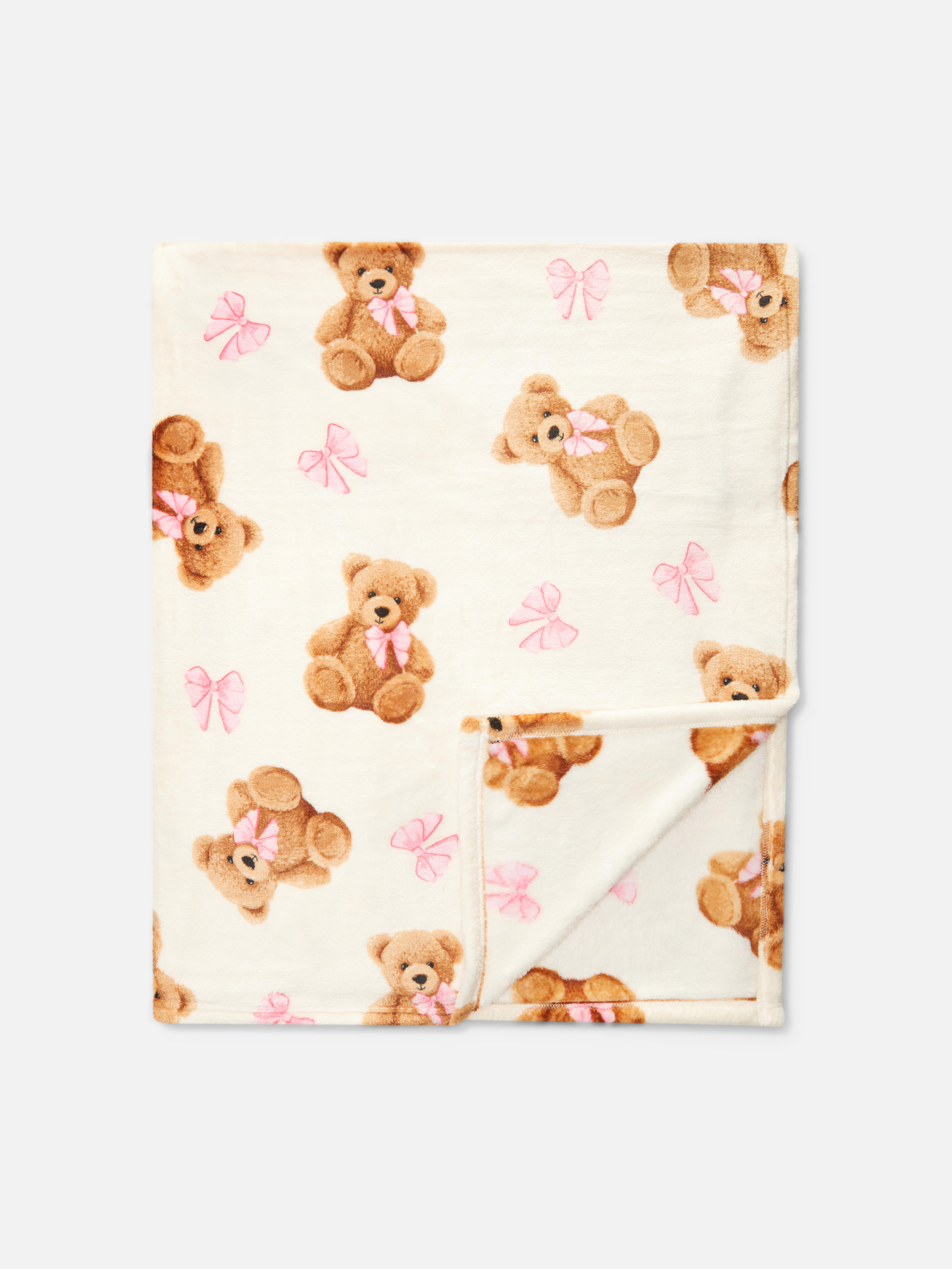 Couverture ours en peluche Coquette
