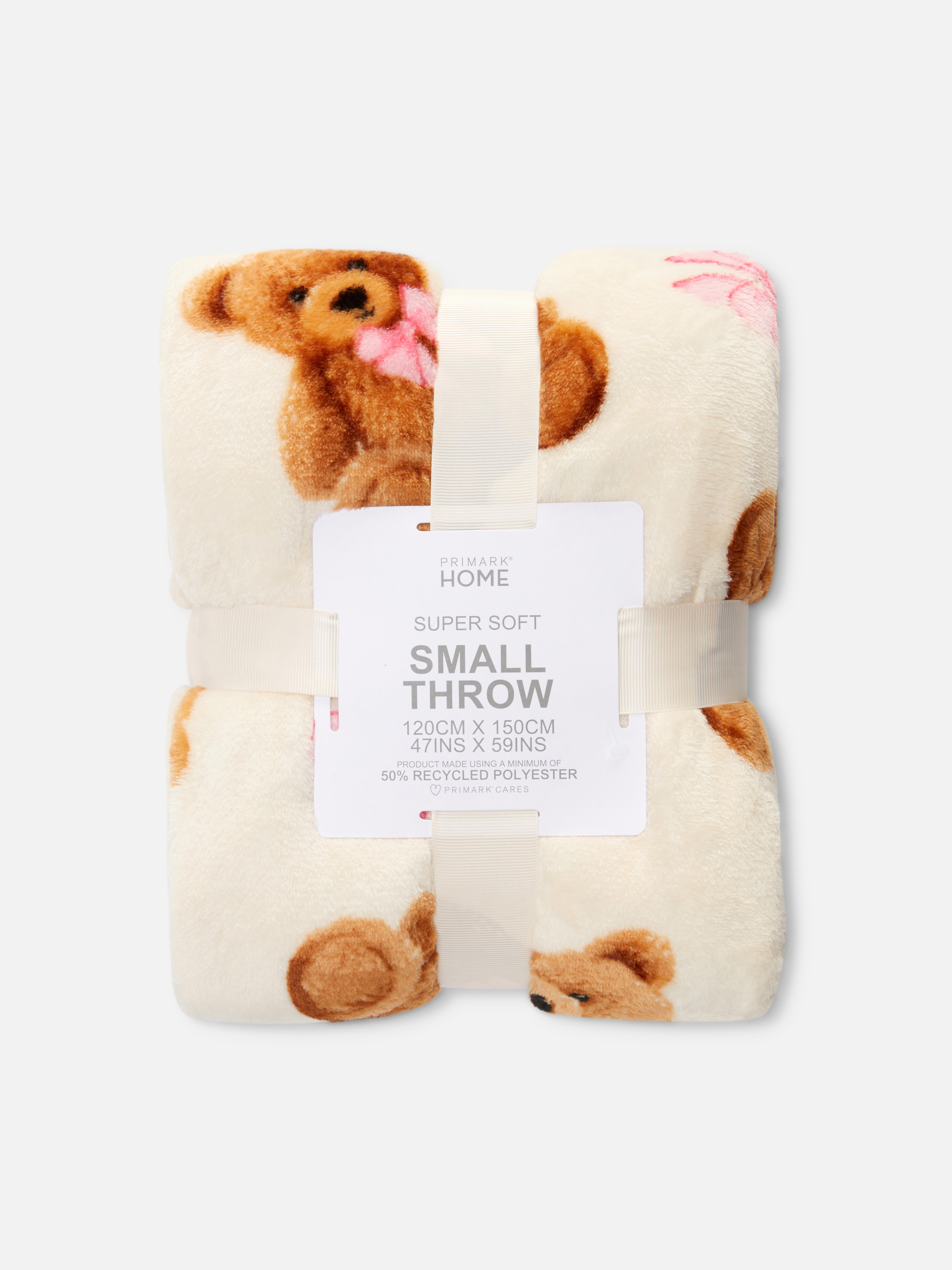 Coquette Teddy Bear Throw