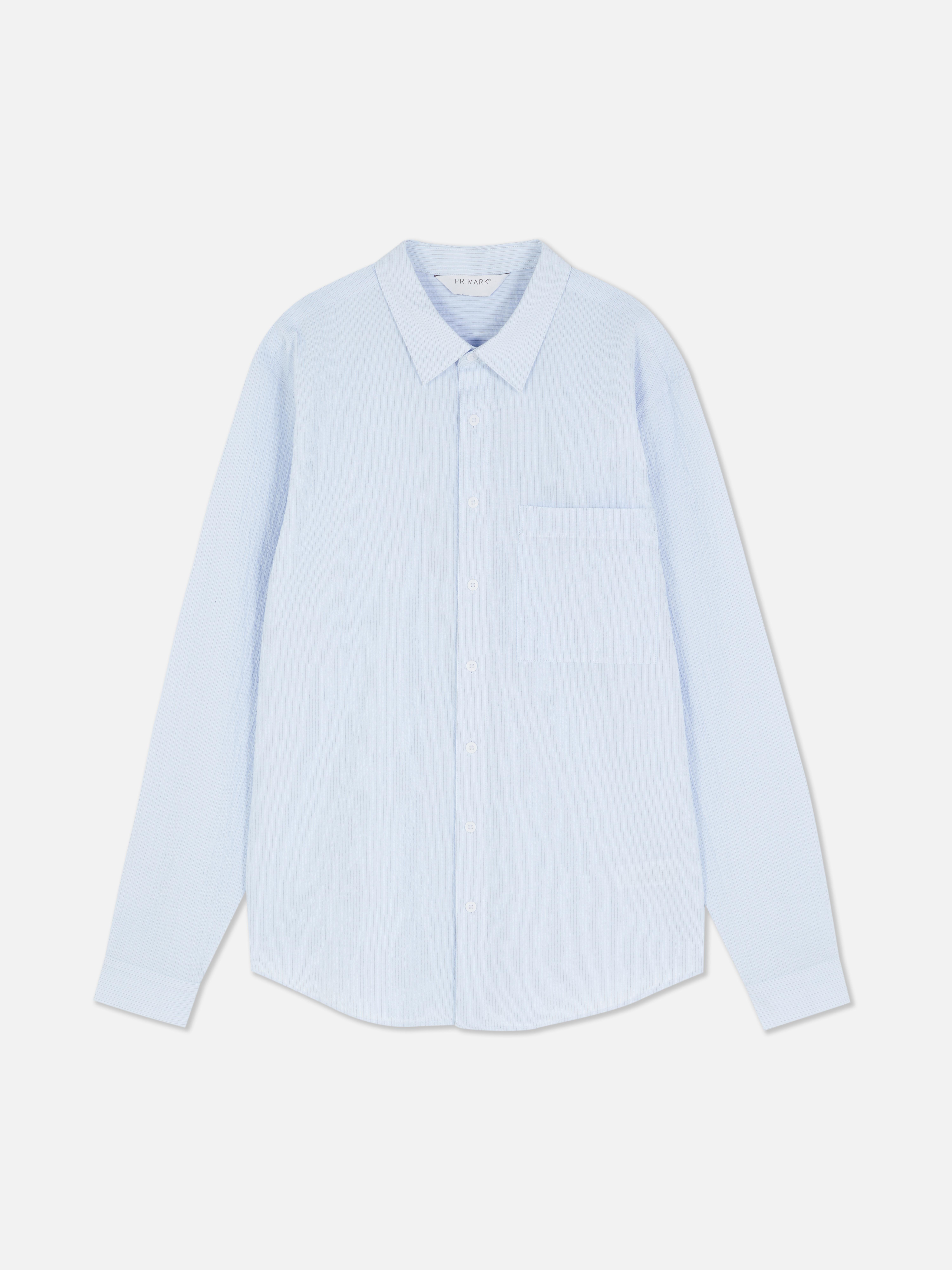 Kem Seersucker Striped Shirt