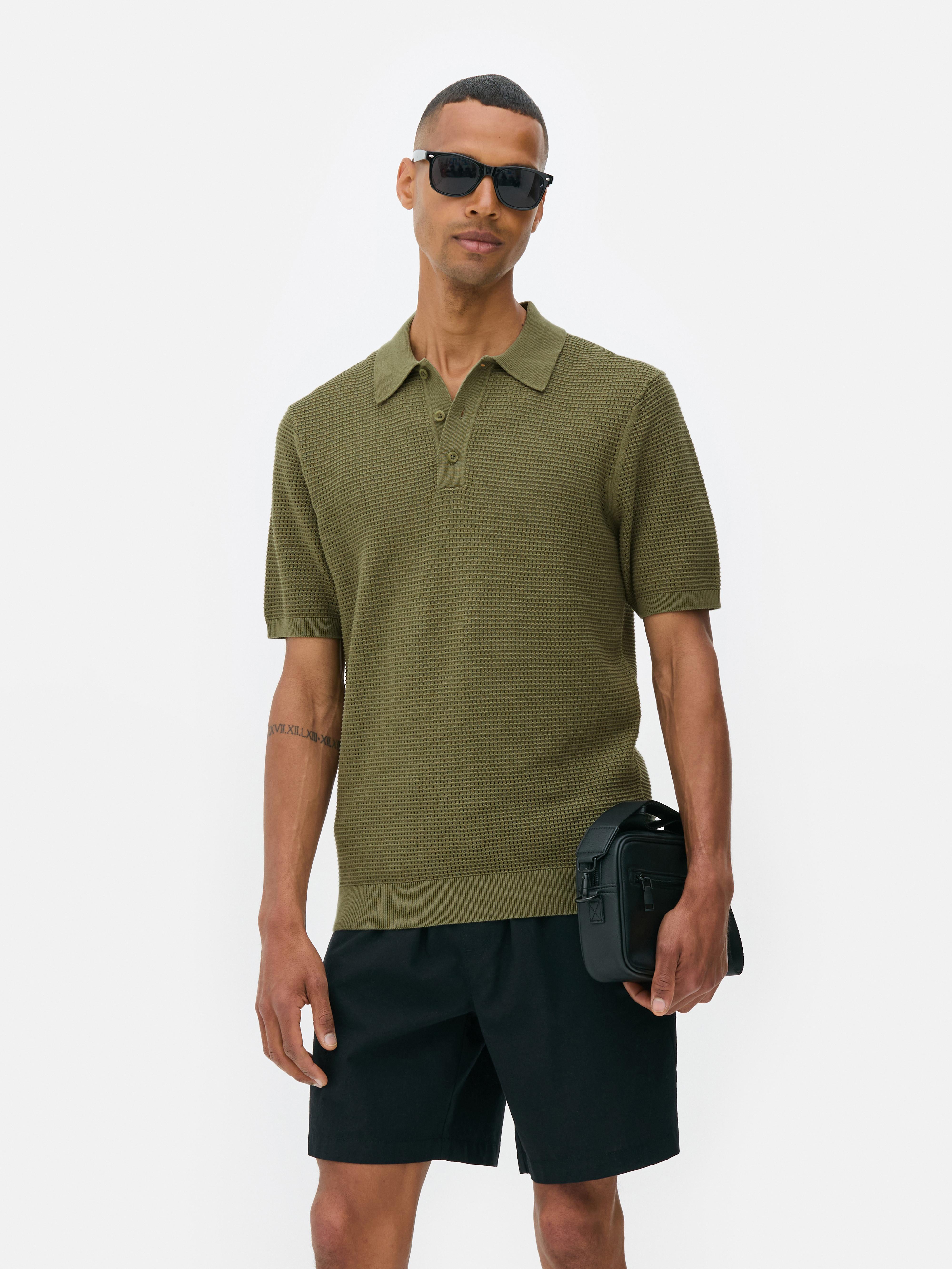 Dot Stitch Polo Short