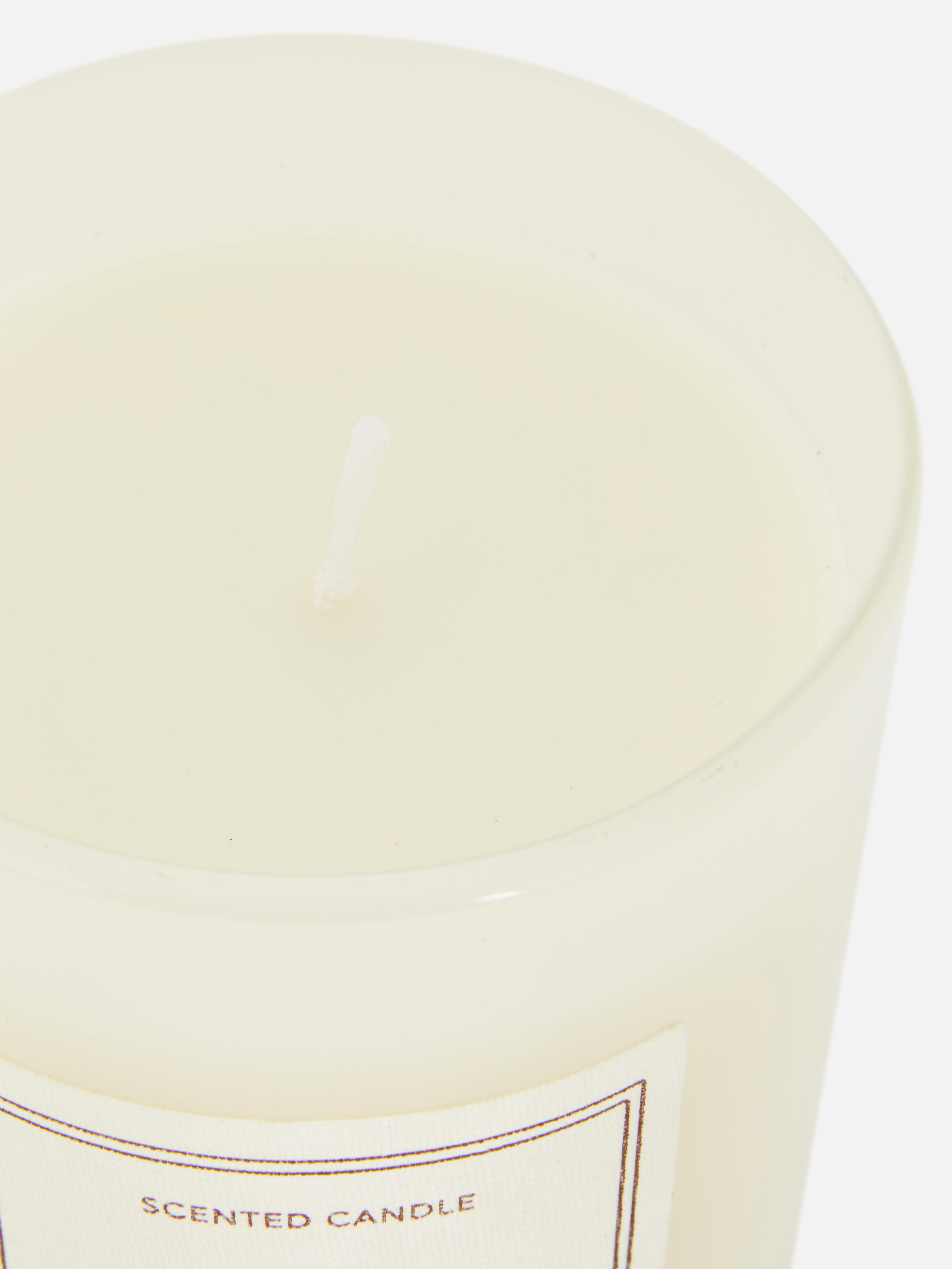 Vela perfumada recipiente vidro fosco