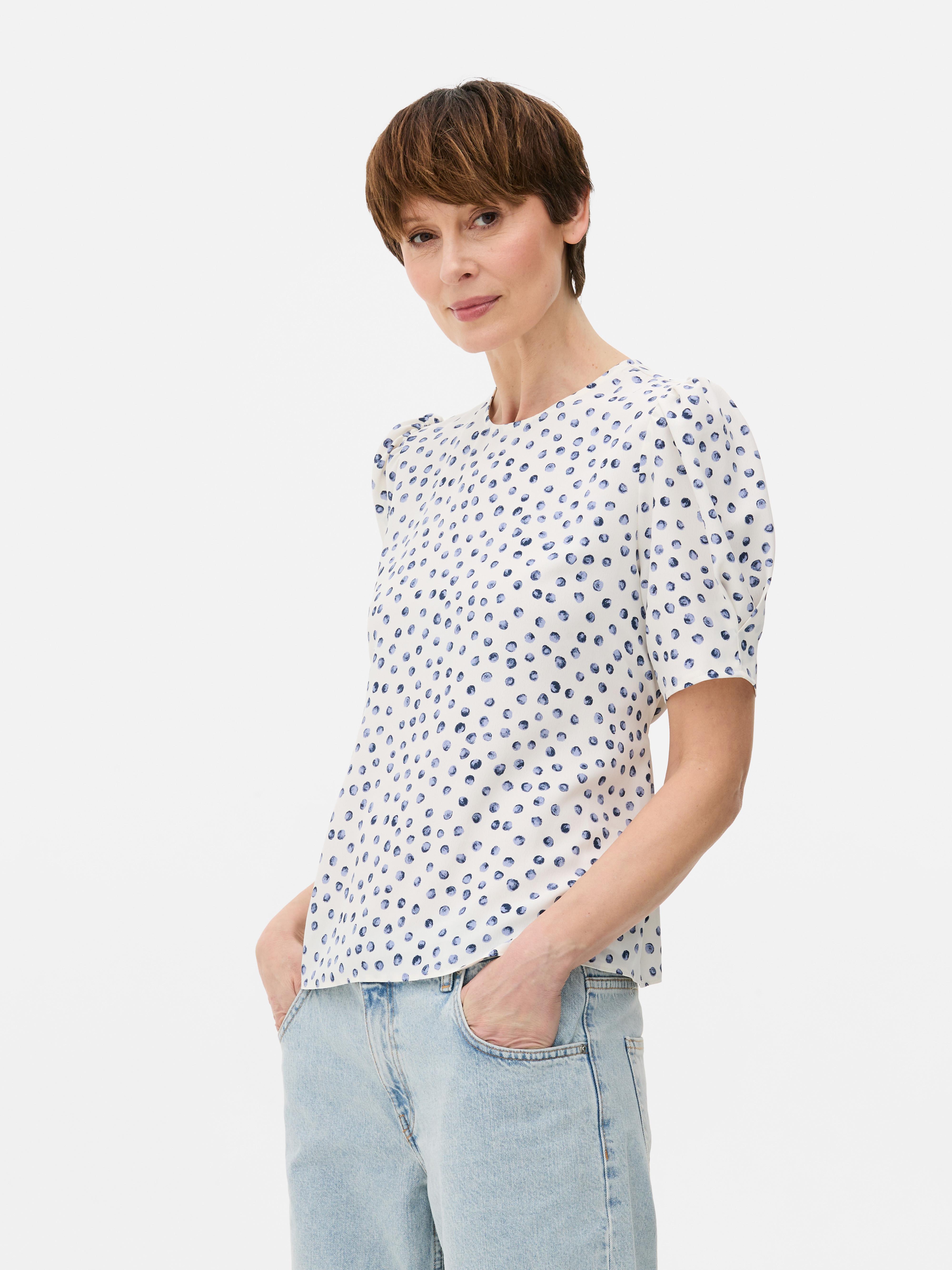 Floral Short Sleeve Blouse
