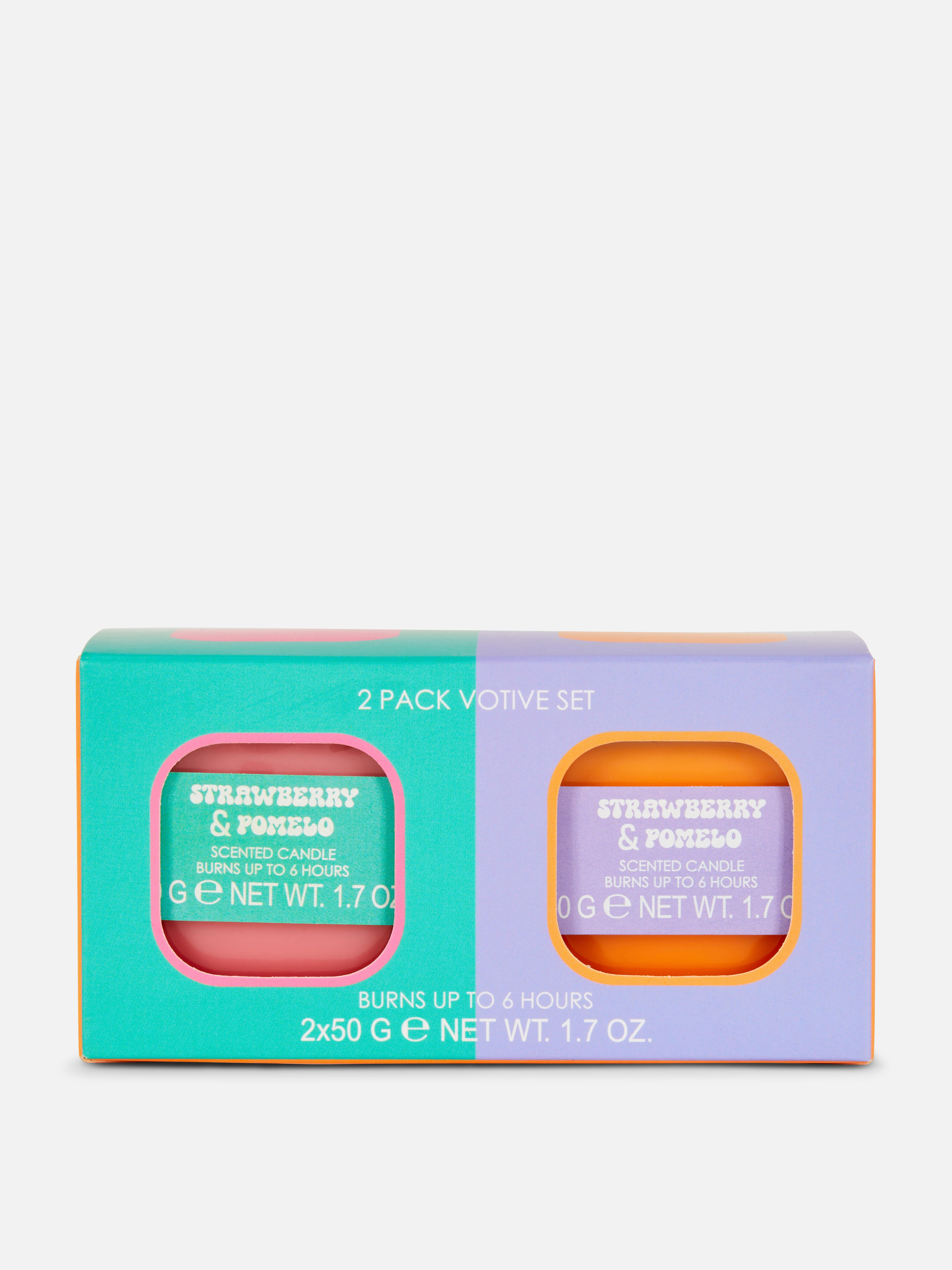 Pack de 2 velas aromáticas en frascos de vidrio