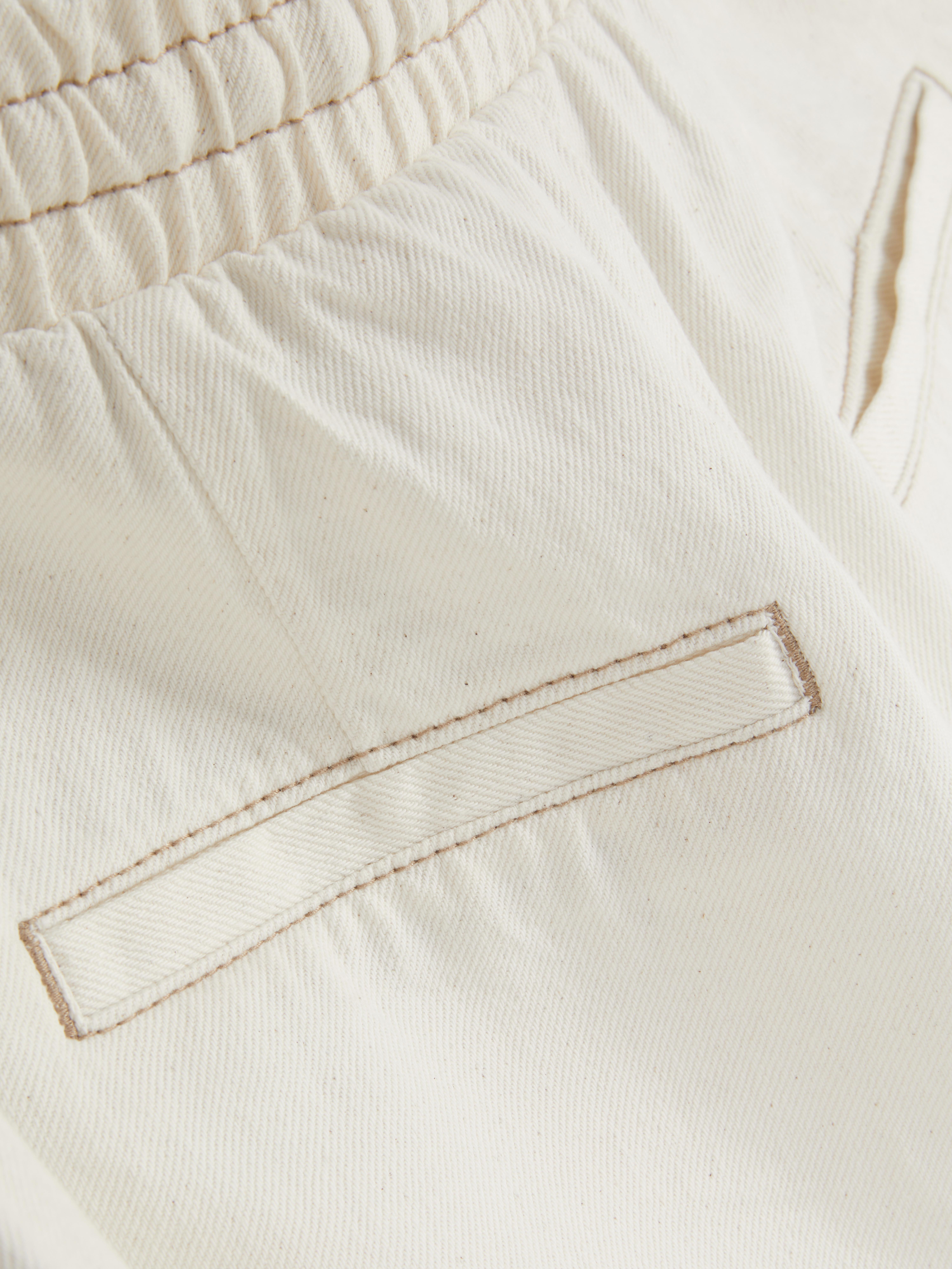 Elasticated Denim Shorts