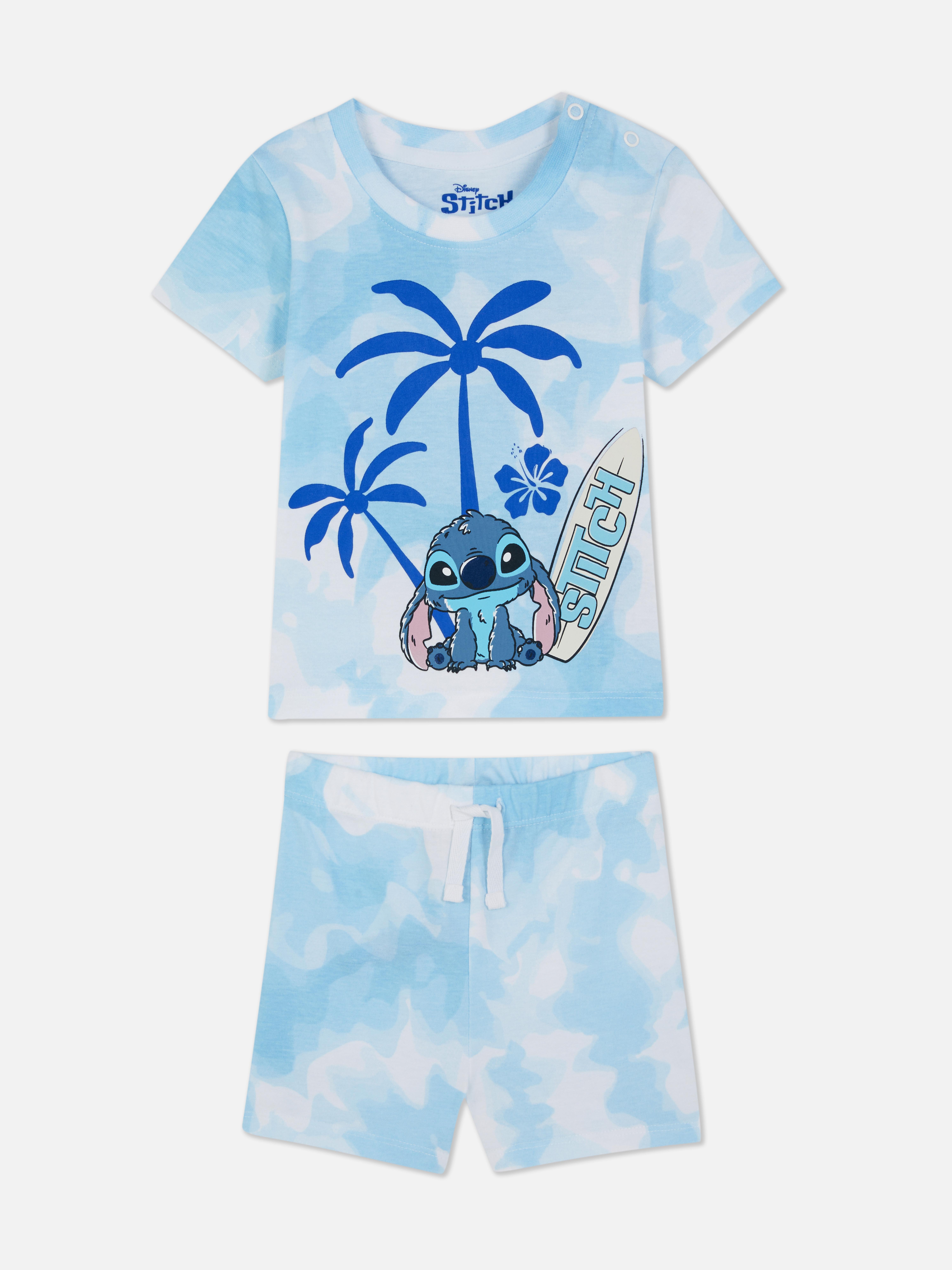 Disney’s Stitch Tie Dye T-Shirt and Shorts