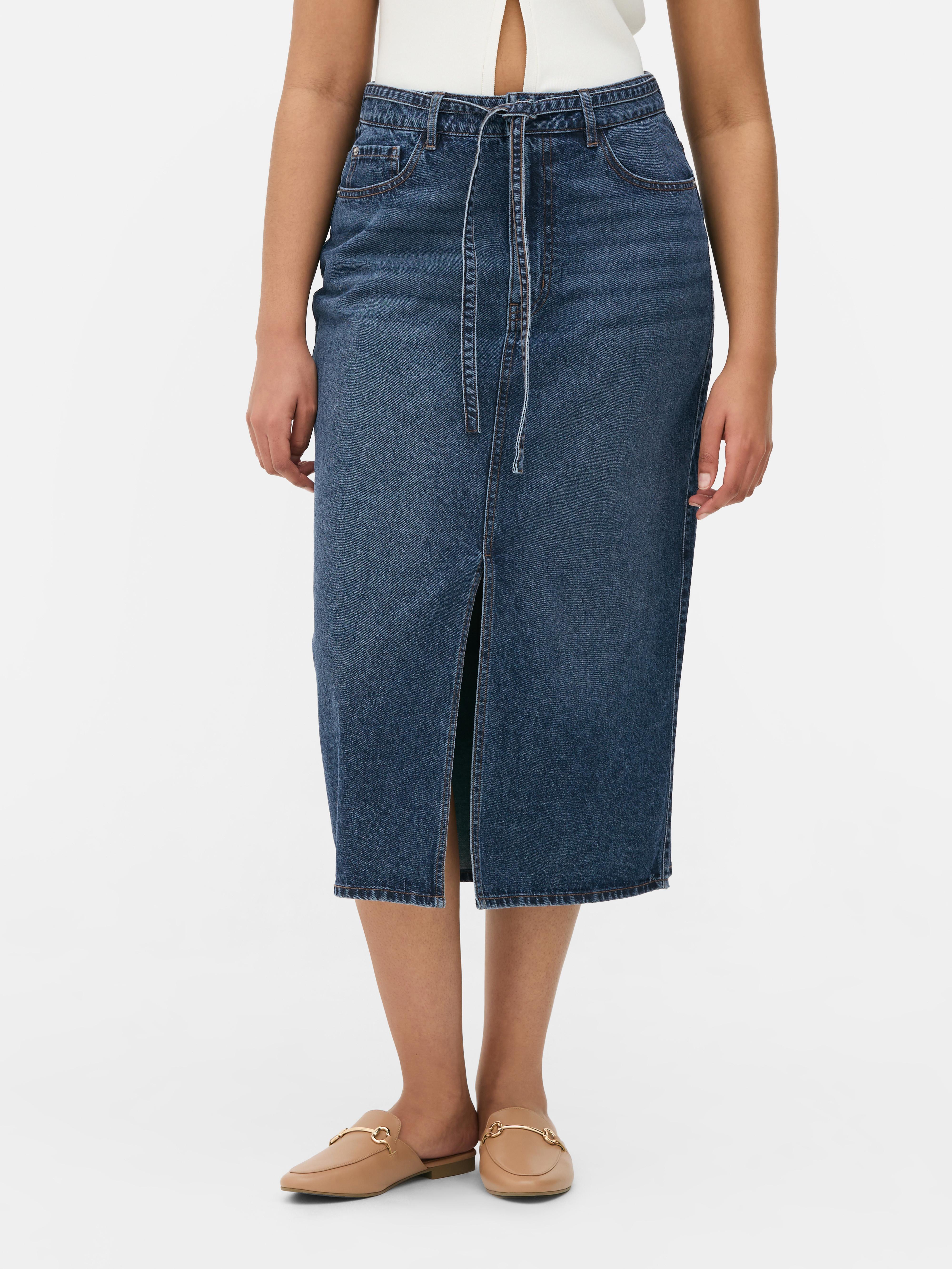 Jupe longue en jean